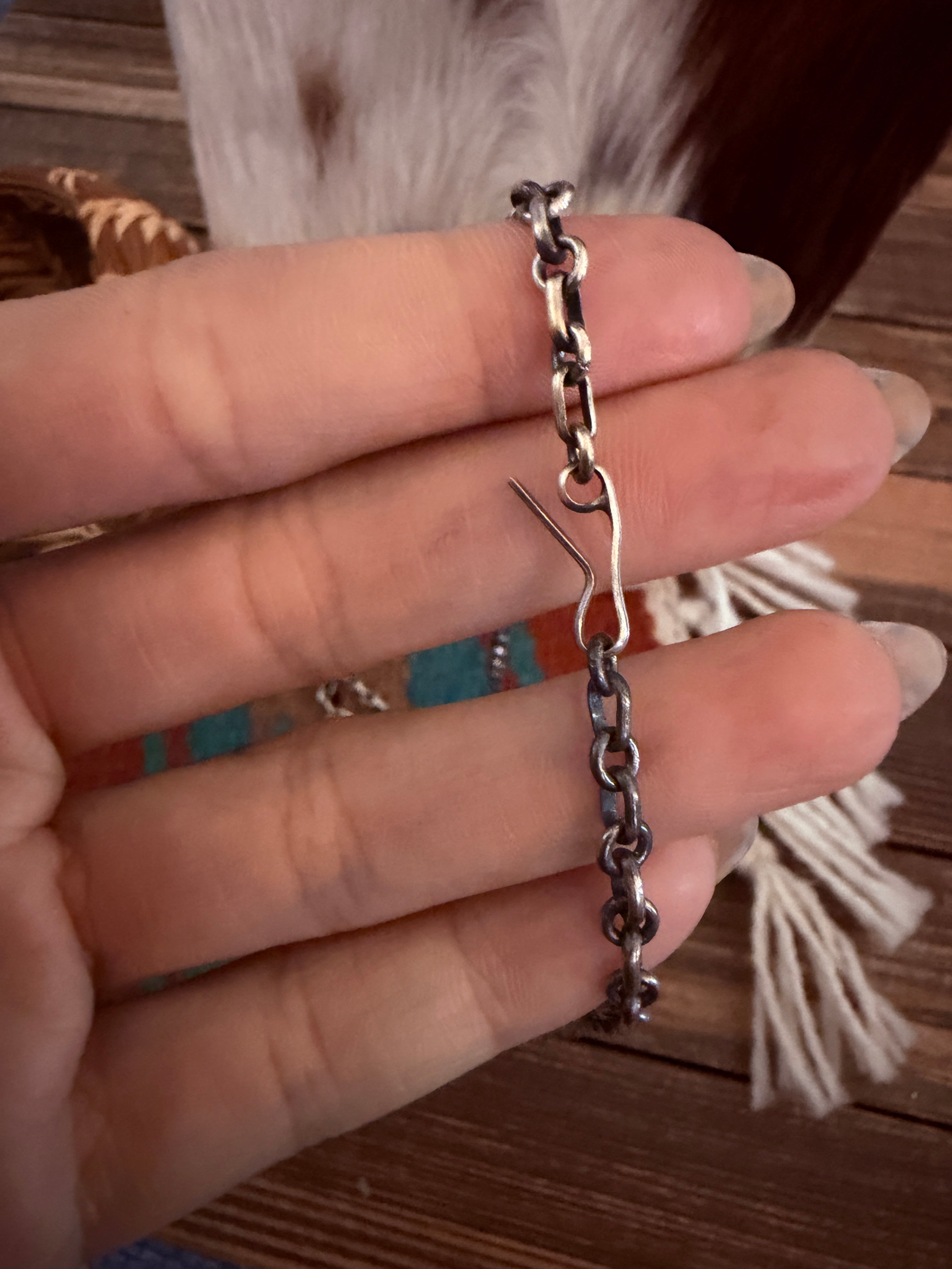 Handcrafted 24” Sterling Silver Chain Necklace