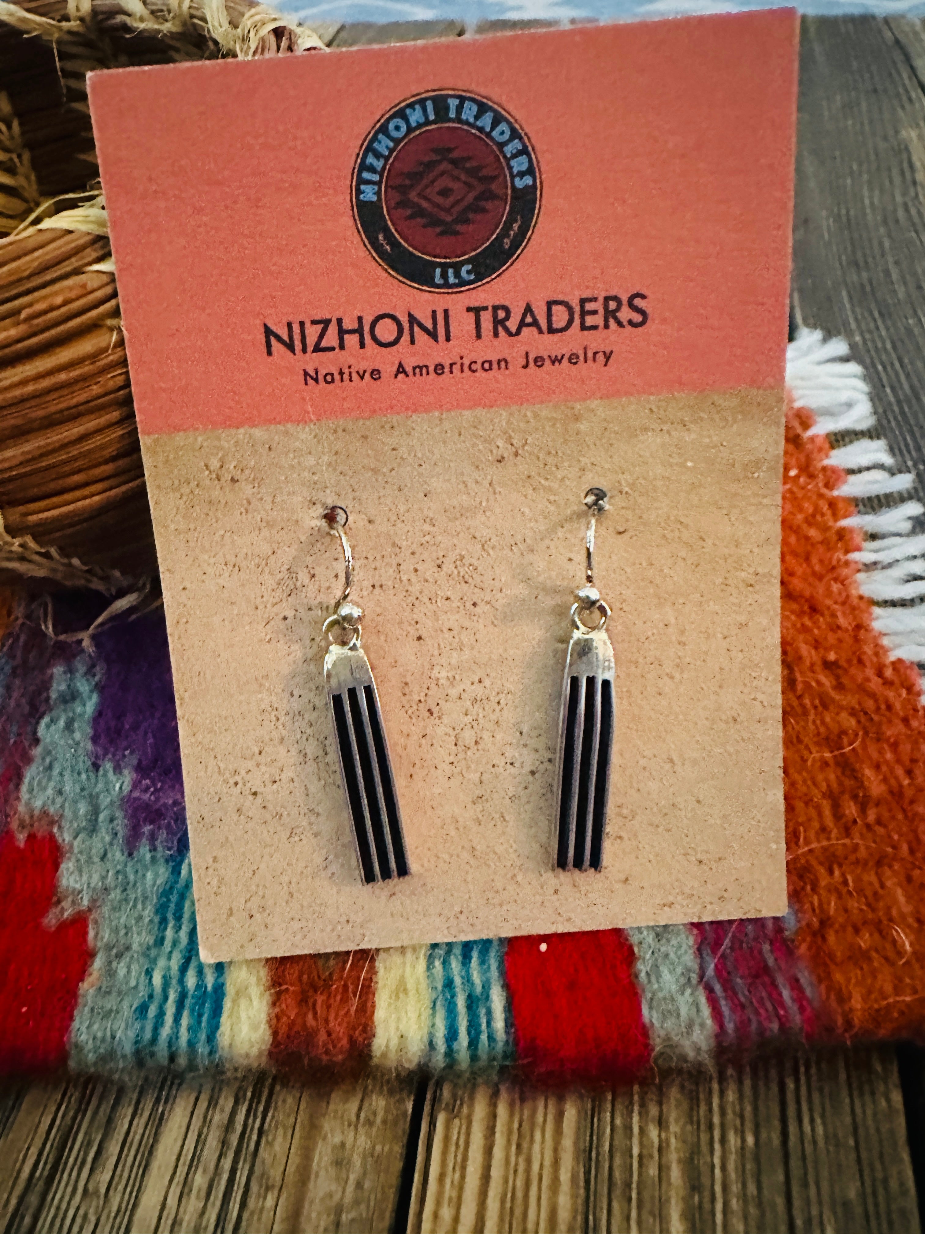 Handcrafted Hand Stamped Beth Dutton Sterling Silver Dangle Earrings