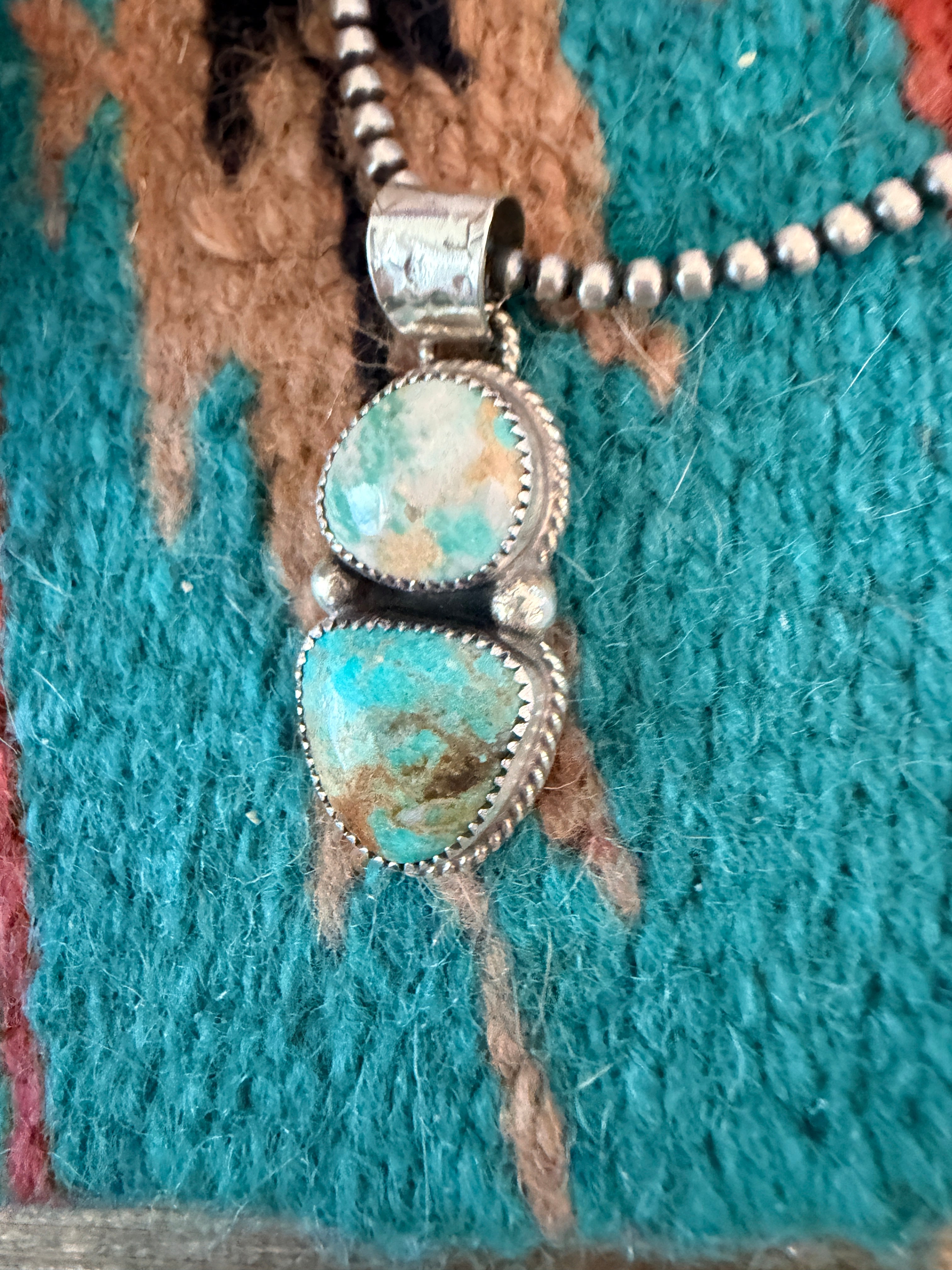Handmade Sterling Silver & Turquoise Pendant