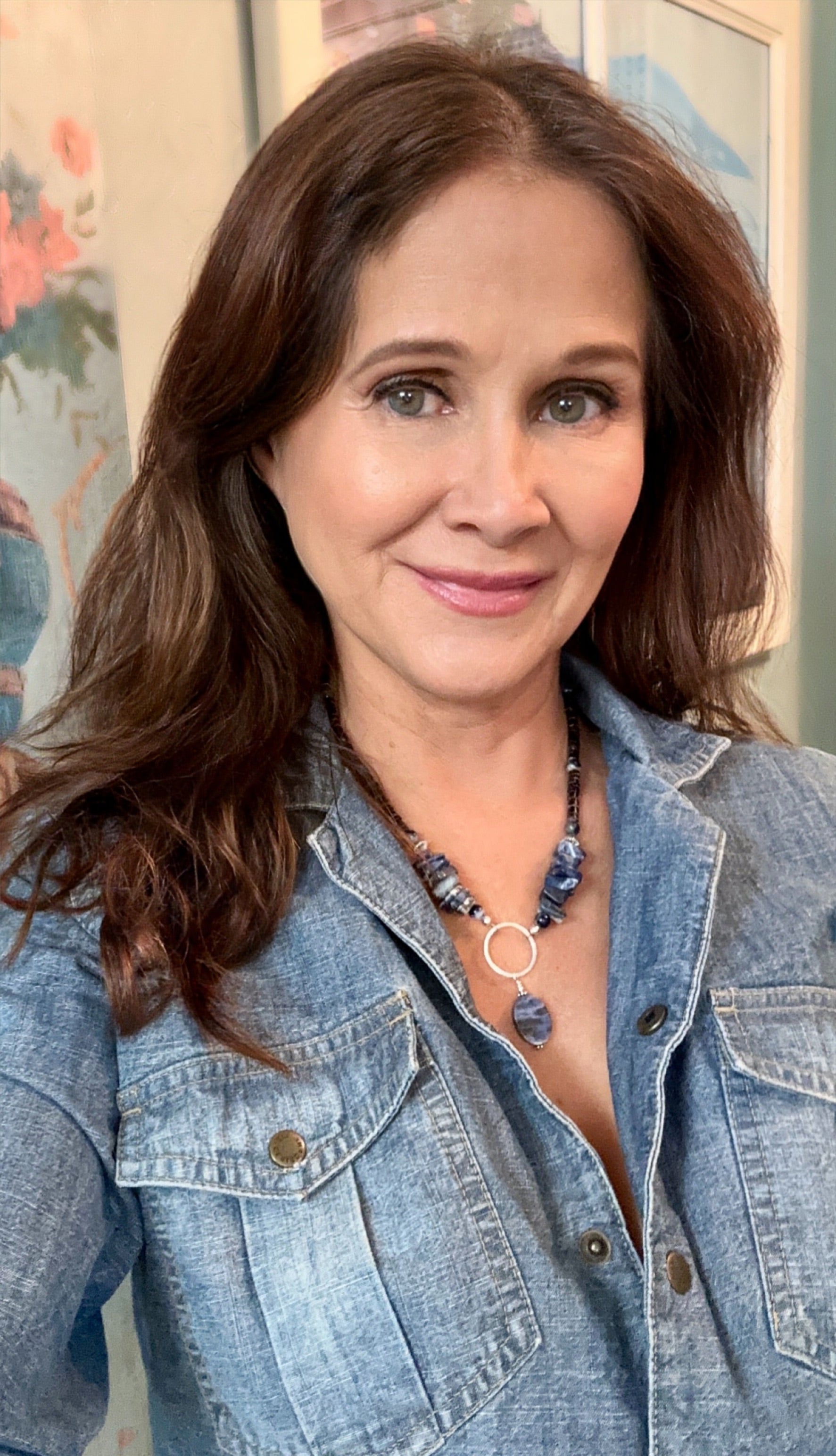 Lapis & Heishi Beaded Pendant Necklace