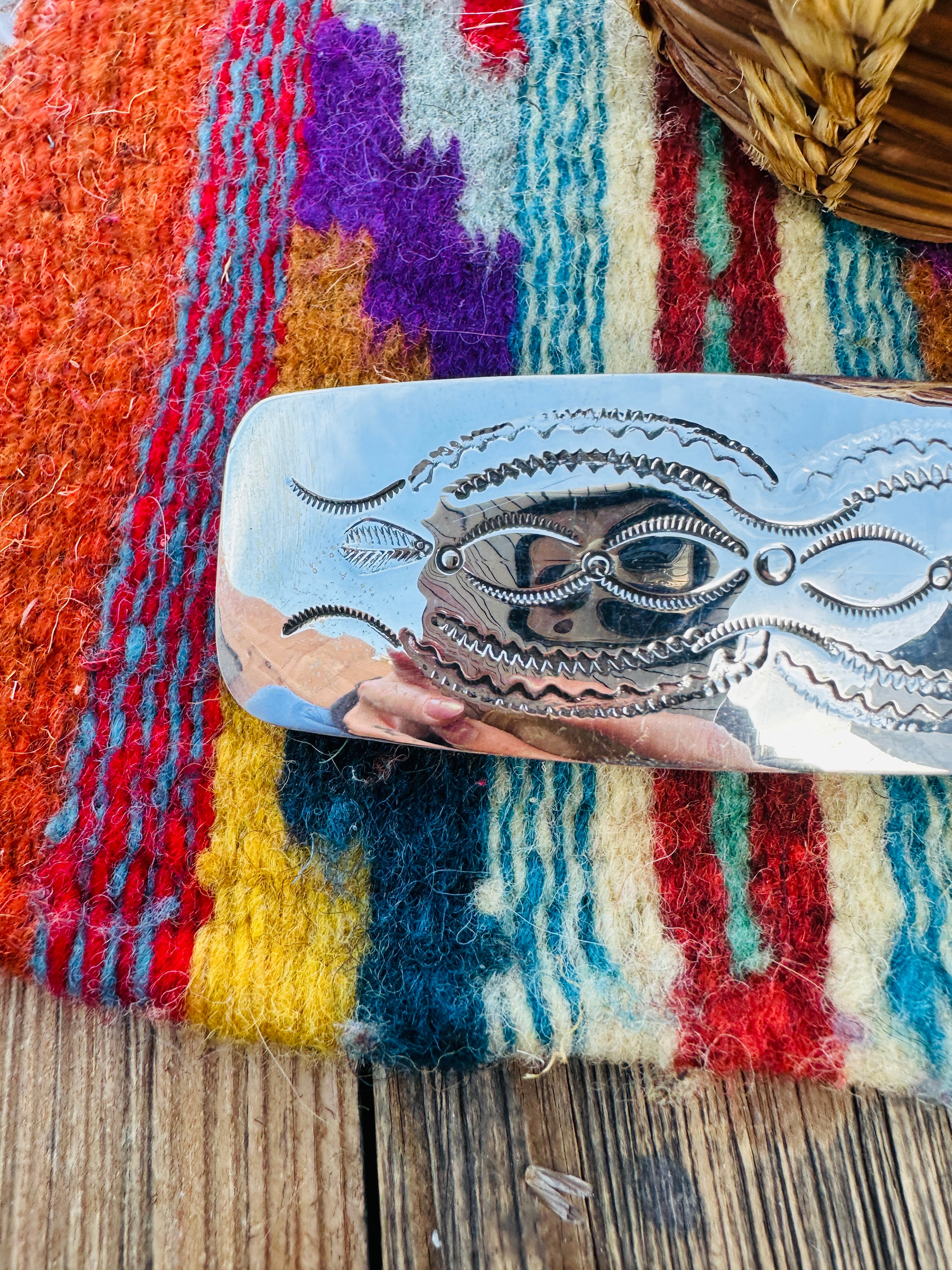 Handcrafted Sterling Silver Hair Barrette