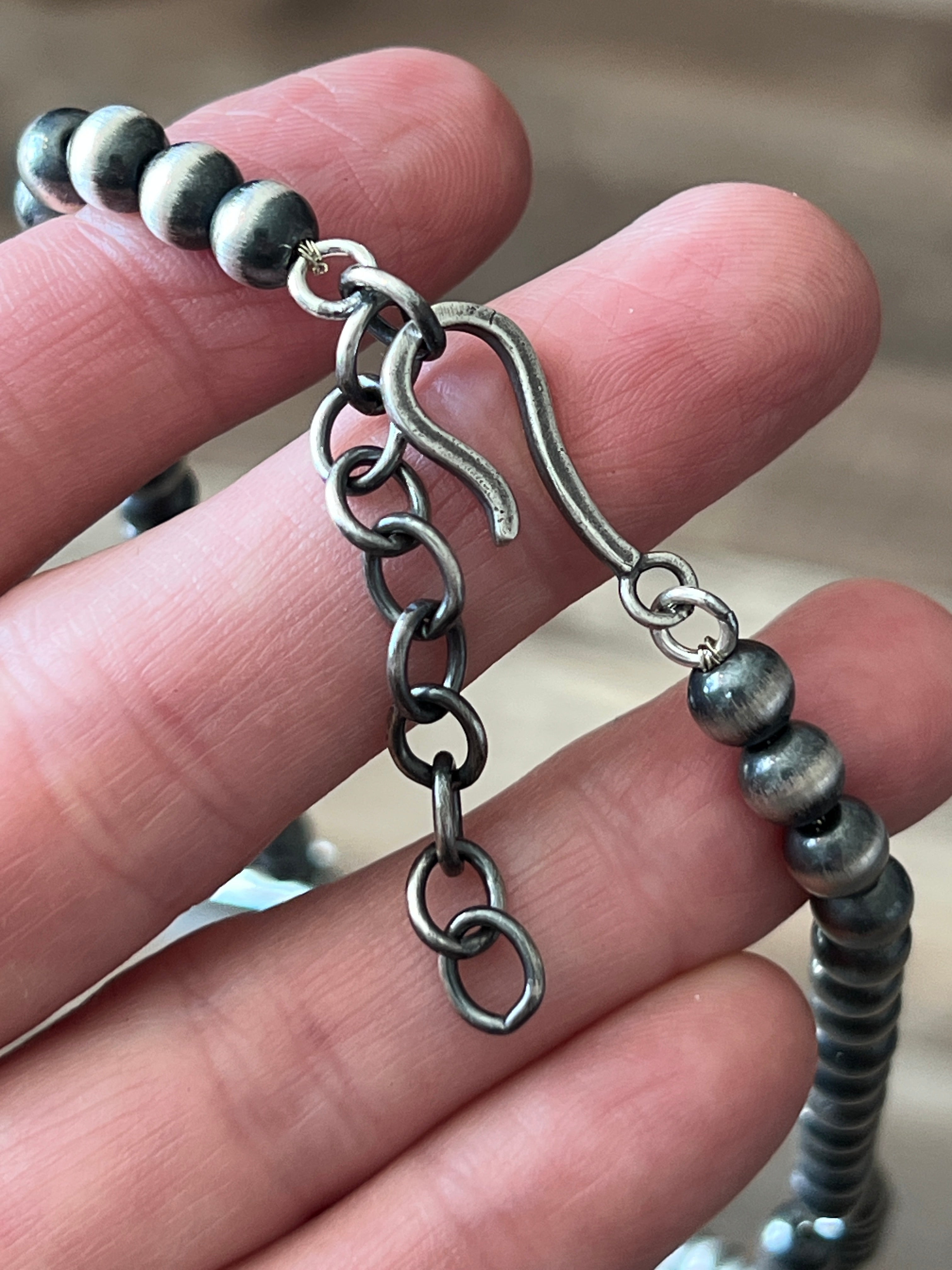 Handcrafted Sterling Silver Electric Rainbow Beaded Heart Cluster Necklace & Earrings Set by Angela Martin