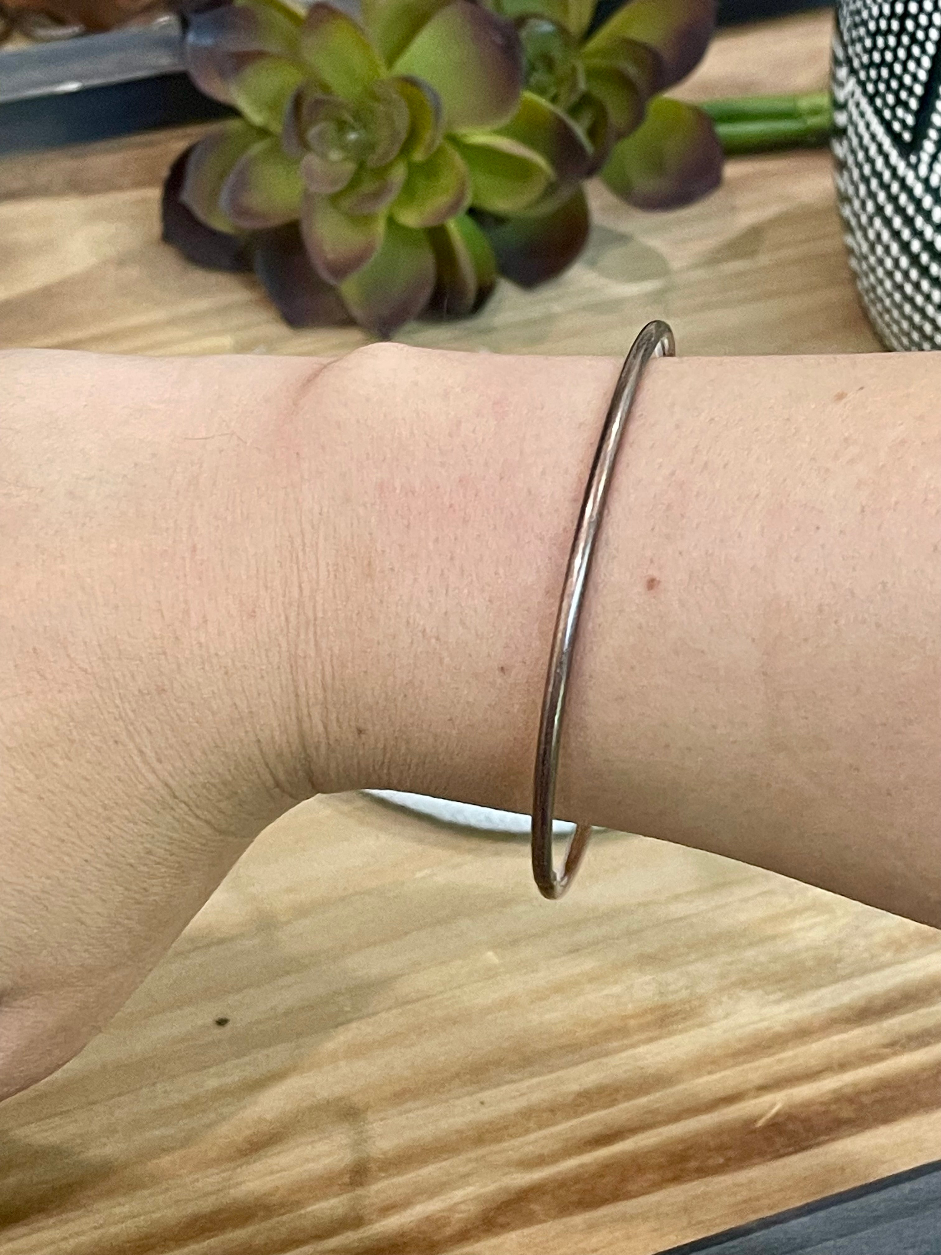 Vintage Handmade Copper Bangle Bracelet