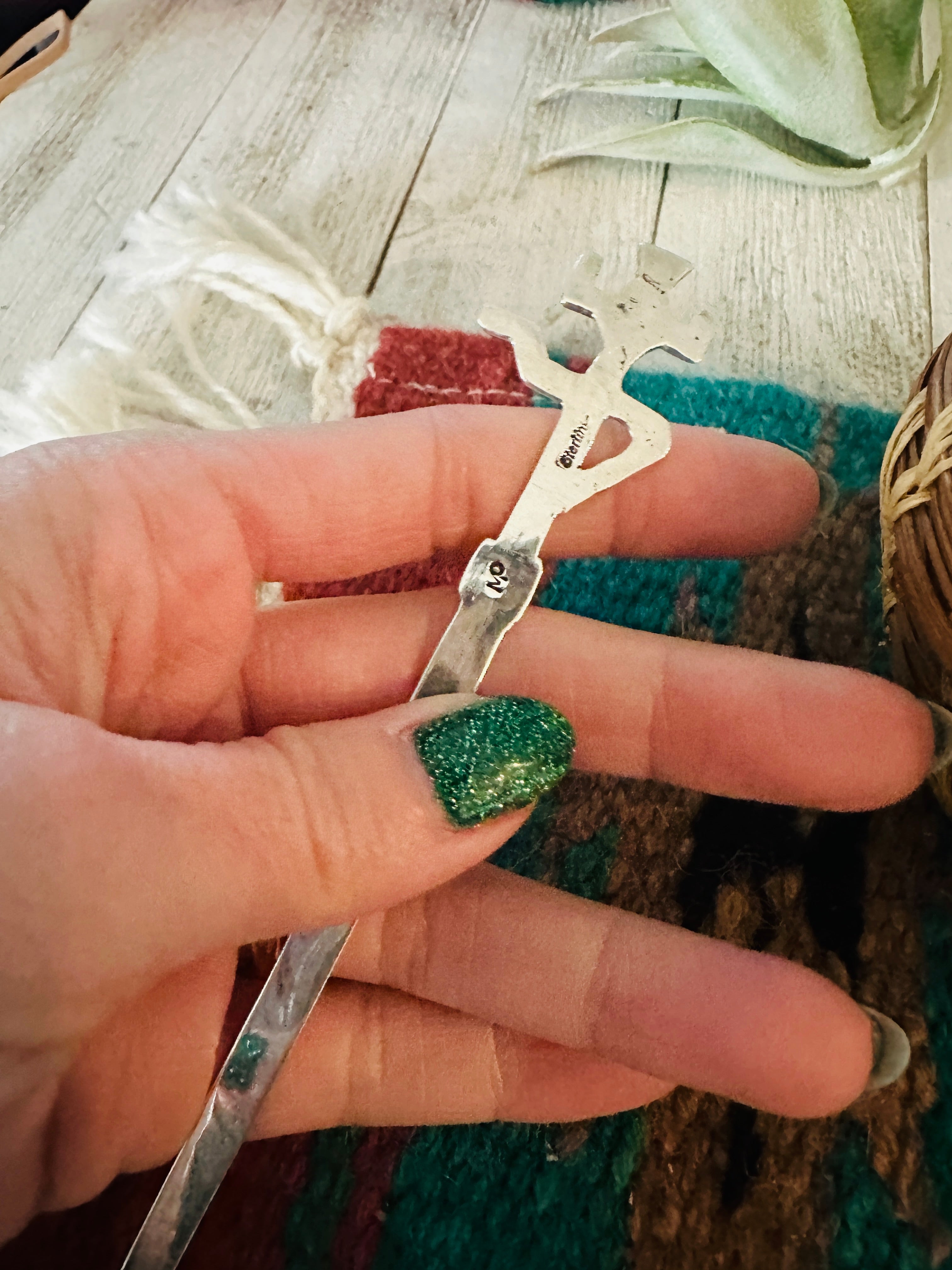 Handcrafted Sterling Silver Kachina Letter Opener