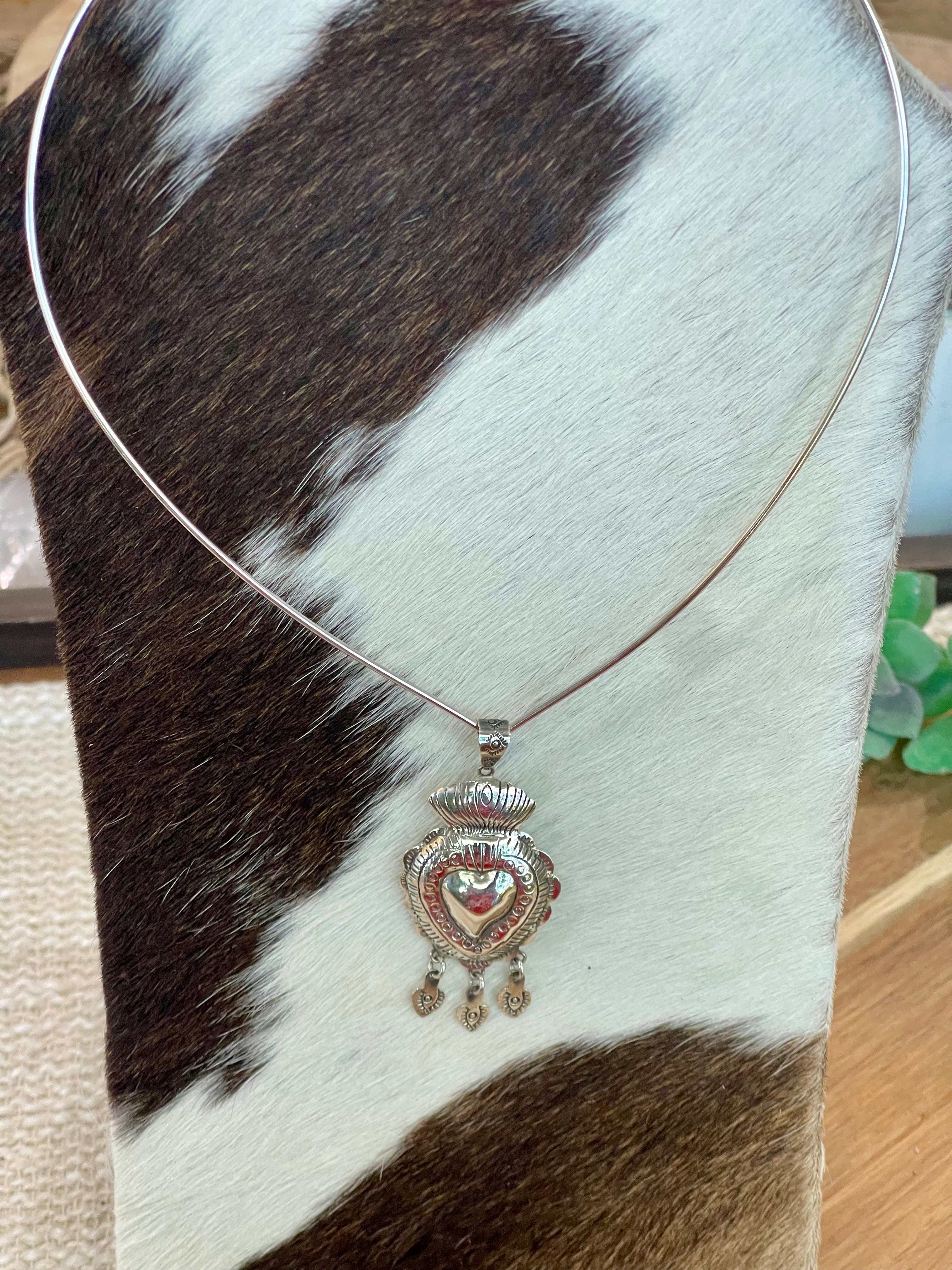 Handmade In Mexico Sterling Silver Wire Adjustable Necklace