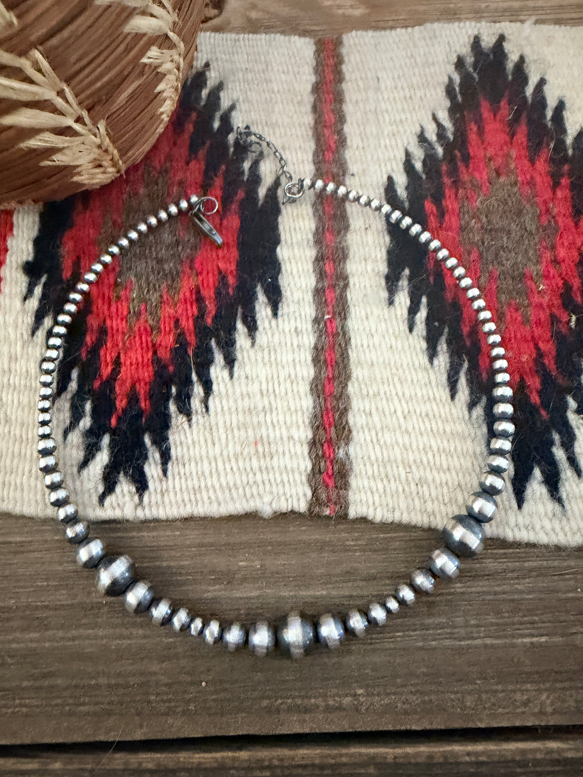 Handcrafted Sterling Silver Pearl Beaded Wrap Choker Necklace