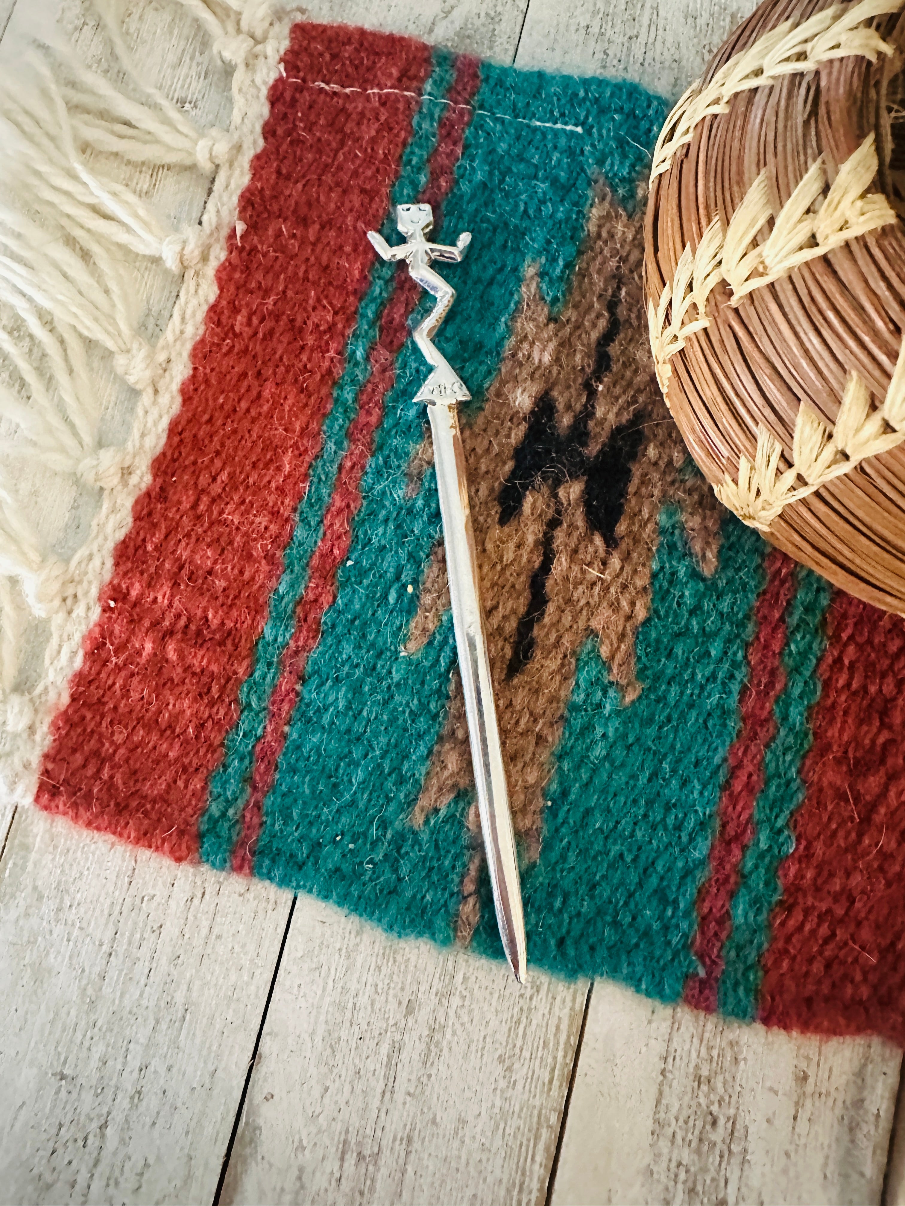 Handcrafted Sterling Silver Kachina Letter Opener