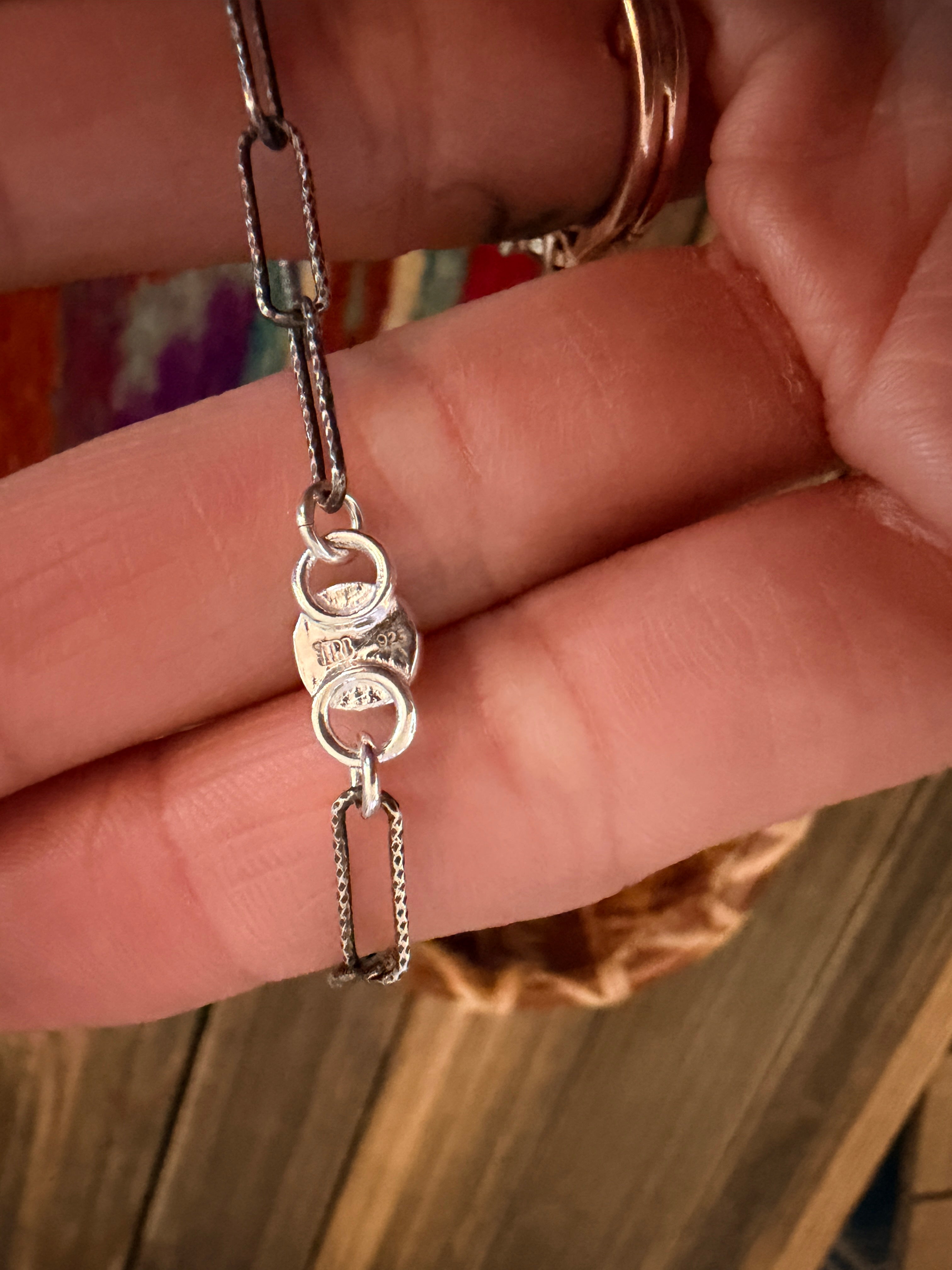 Handmade Moonstone & Sterling Silver Anklet