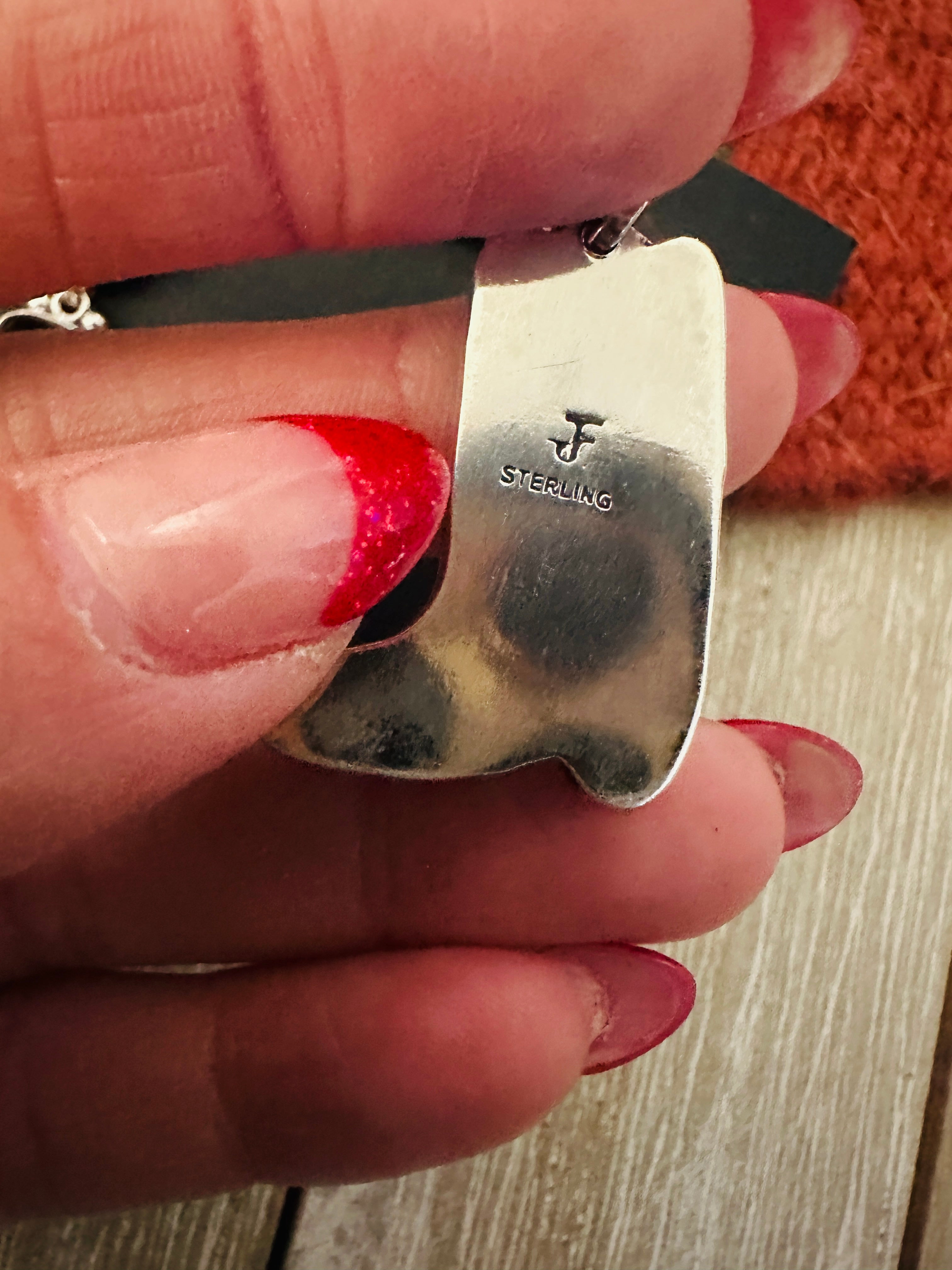 Handcrafted Onyx & Sterling Silver Cowboy Boot Dangle Earrings by Federico Jimenez