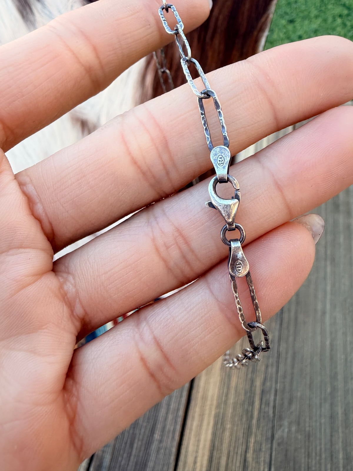 Handmade Sterling Silver & Turquoise Buffalo Necklace