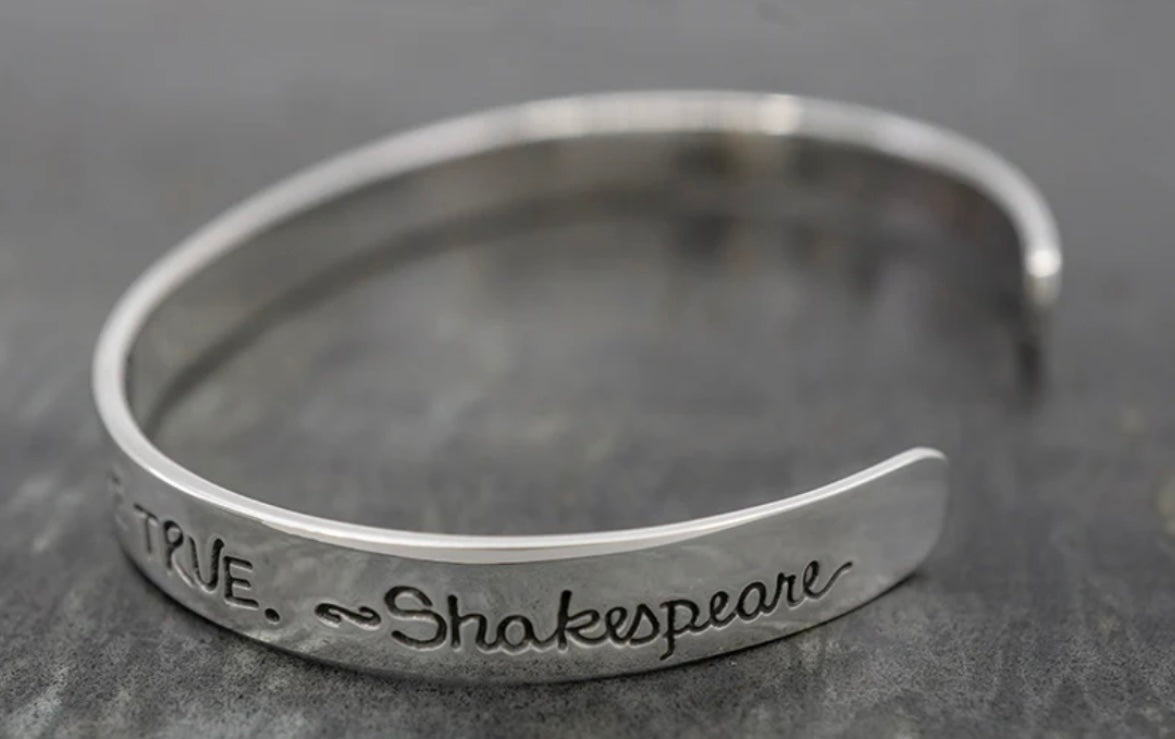 The Shakespeare Sterling Silver Cuff Bracelet