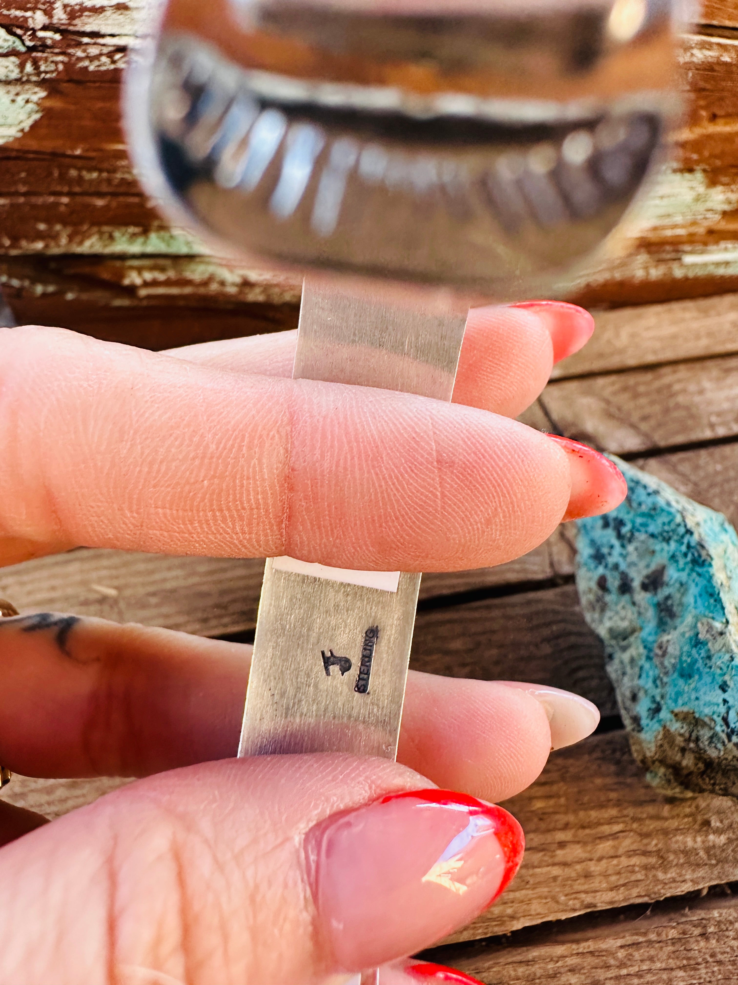 Handcrafted Sterling Silver and Abalone Cuff Bracelet by Federico Jimenez