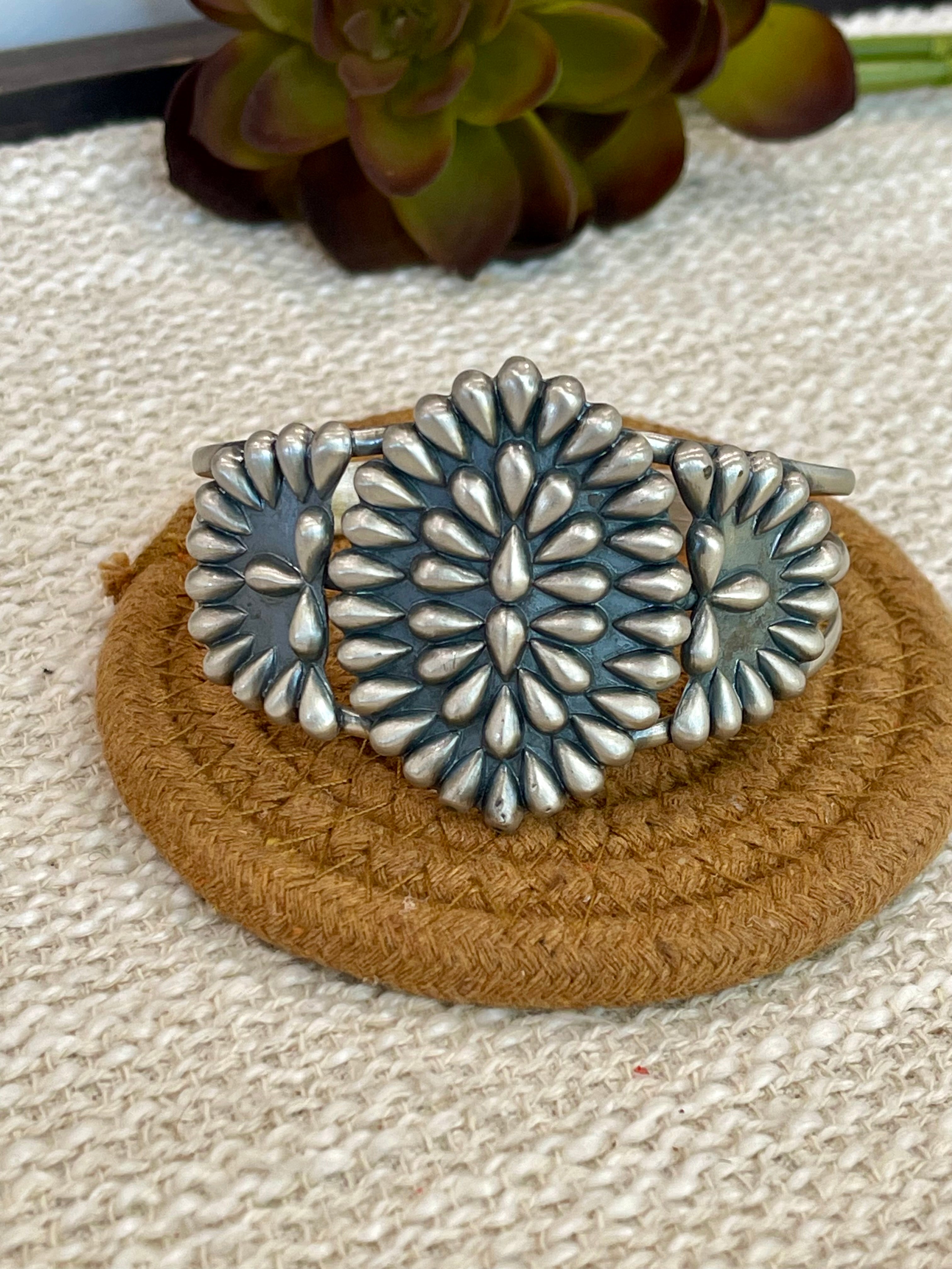 Handmade Sterling Silver Adjustable Cuff Bracelet