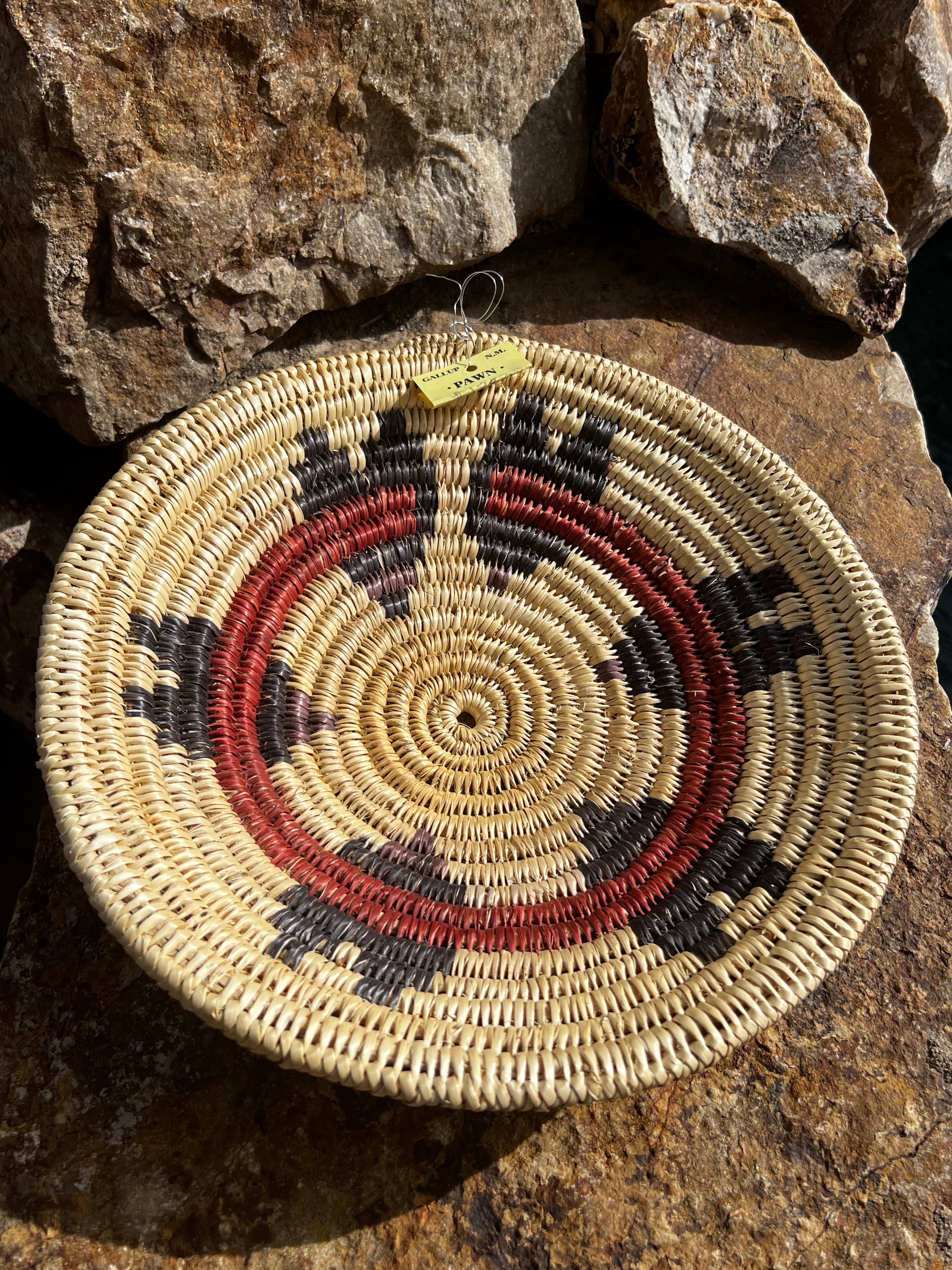 Old Pawn Handcrafted Woven Basket #5