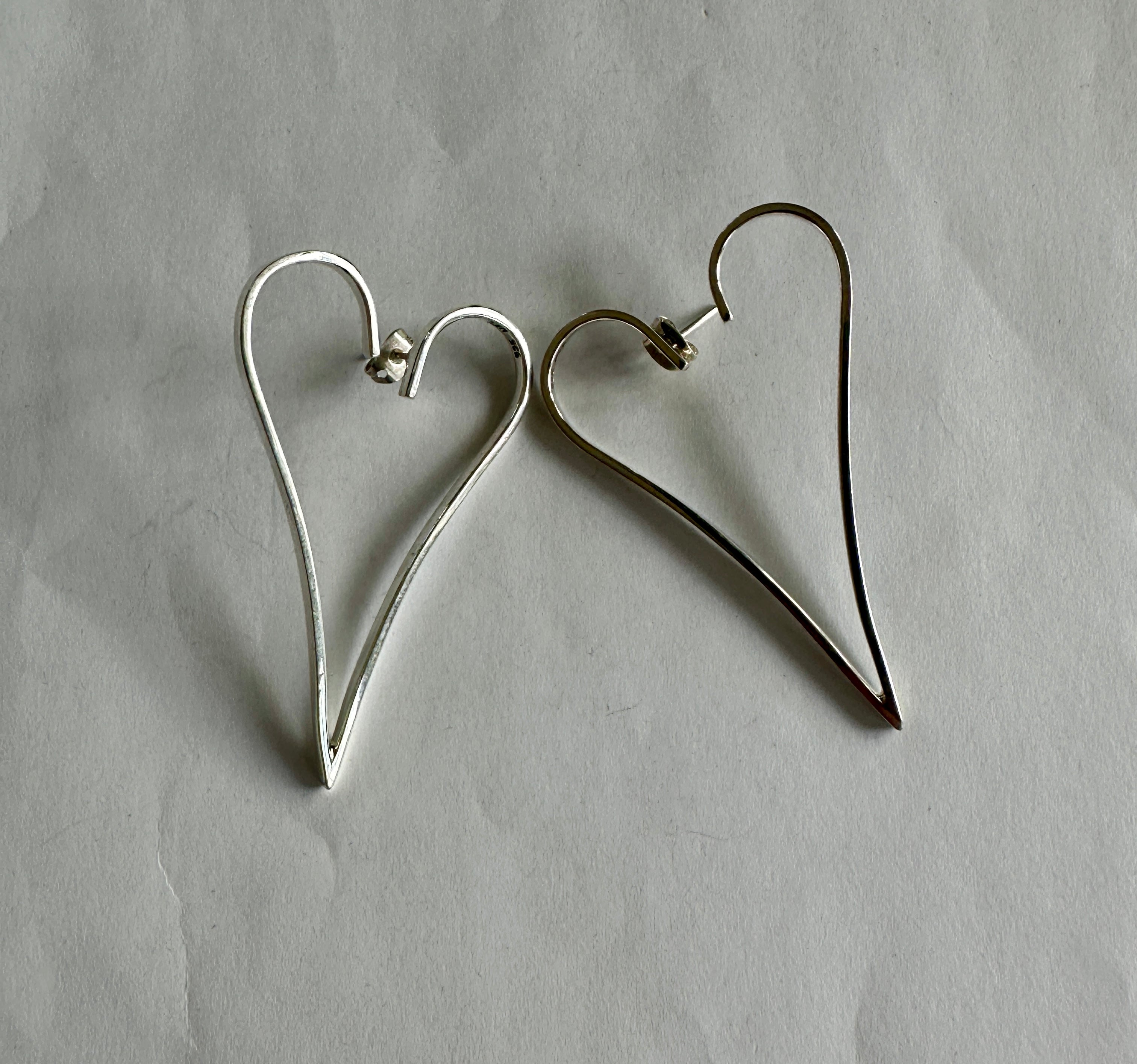 Freeform Heart Earrings