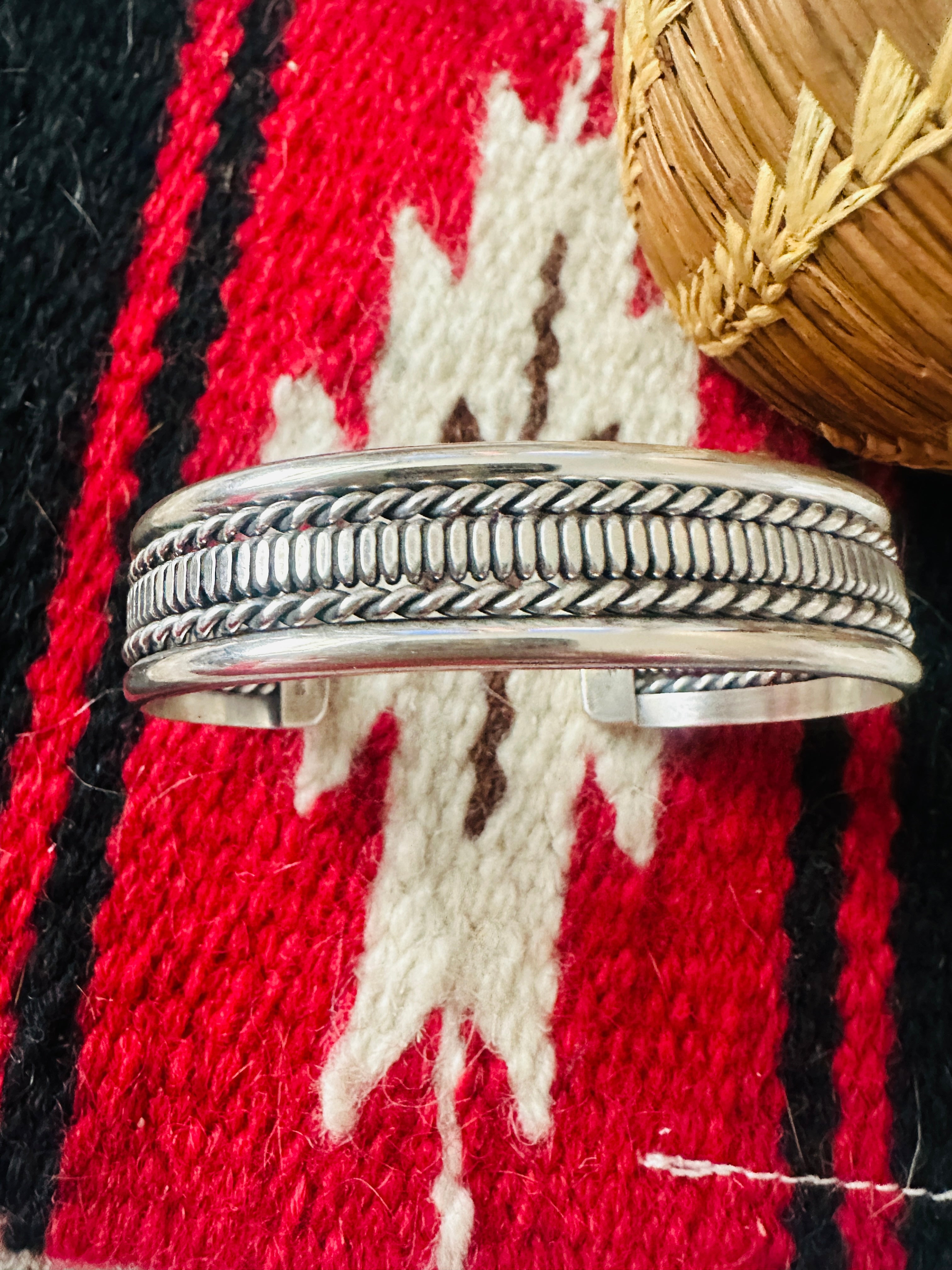 Handcrafted Twisted Sterling Silver Cuff Bracelet