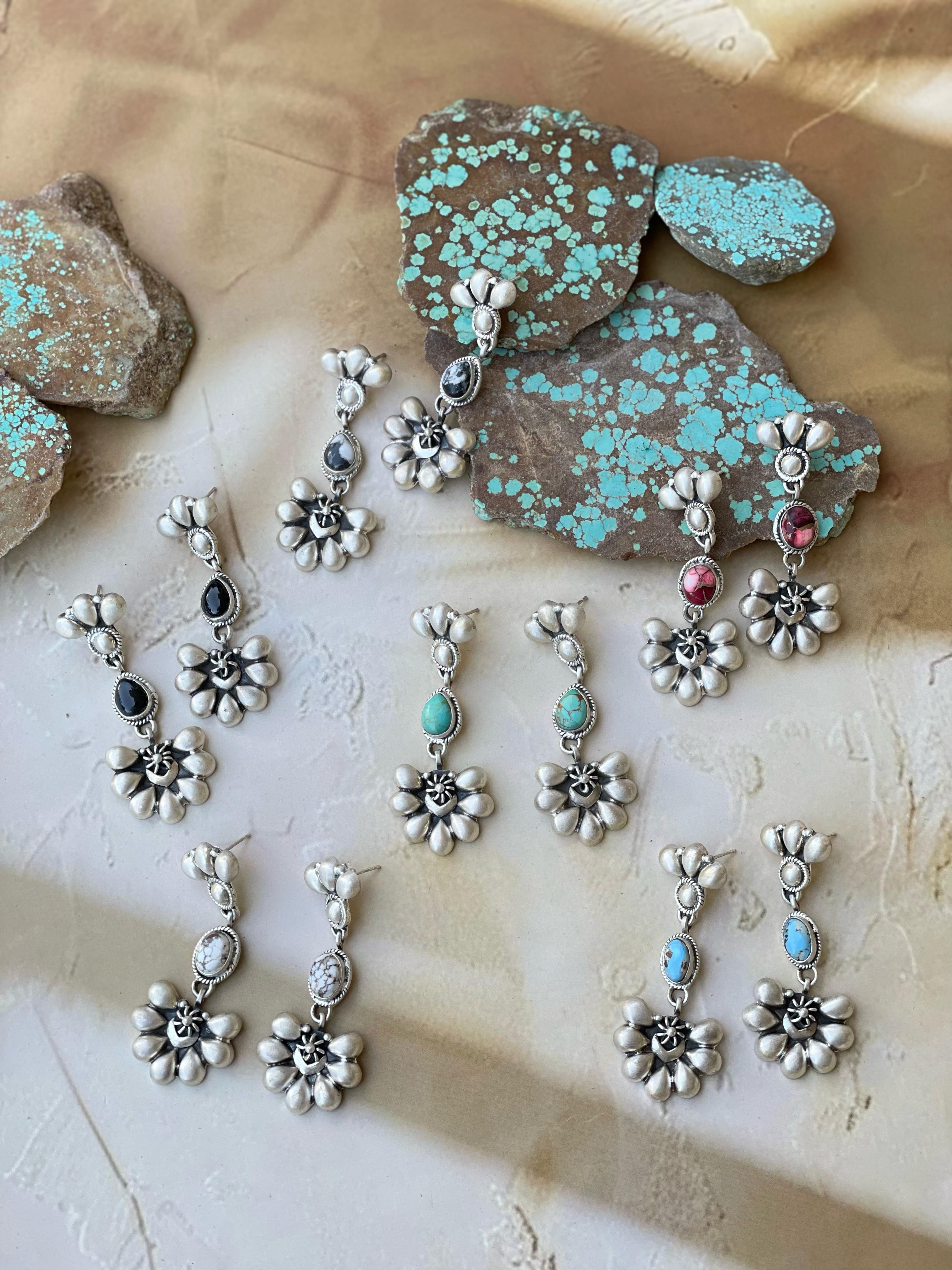 Handmade Sterling Silver Post Dangle Earring