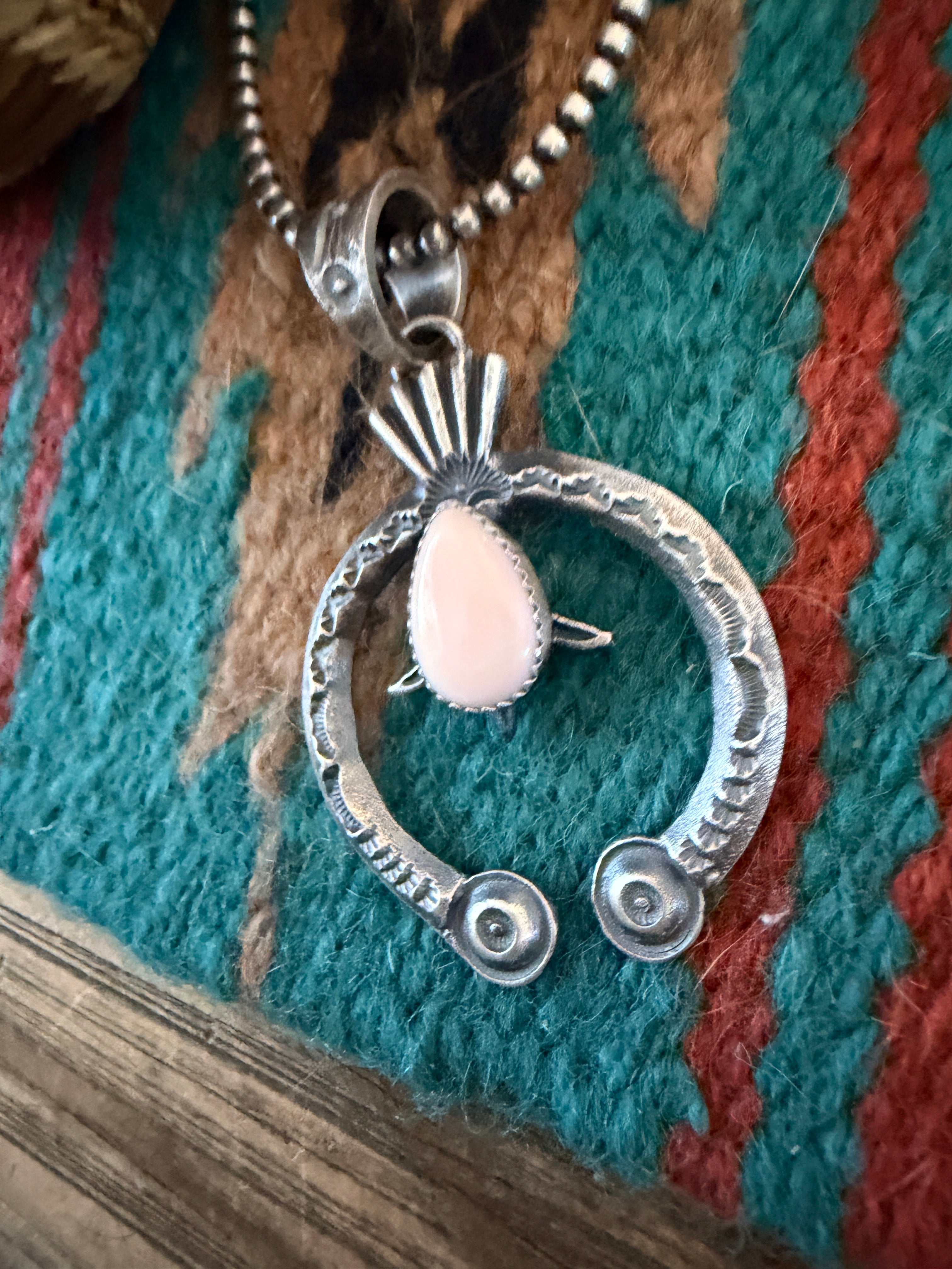 Handcrafted Sterling Silver & Queen Pink Naja Pendant by Kevin Billah