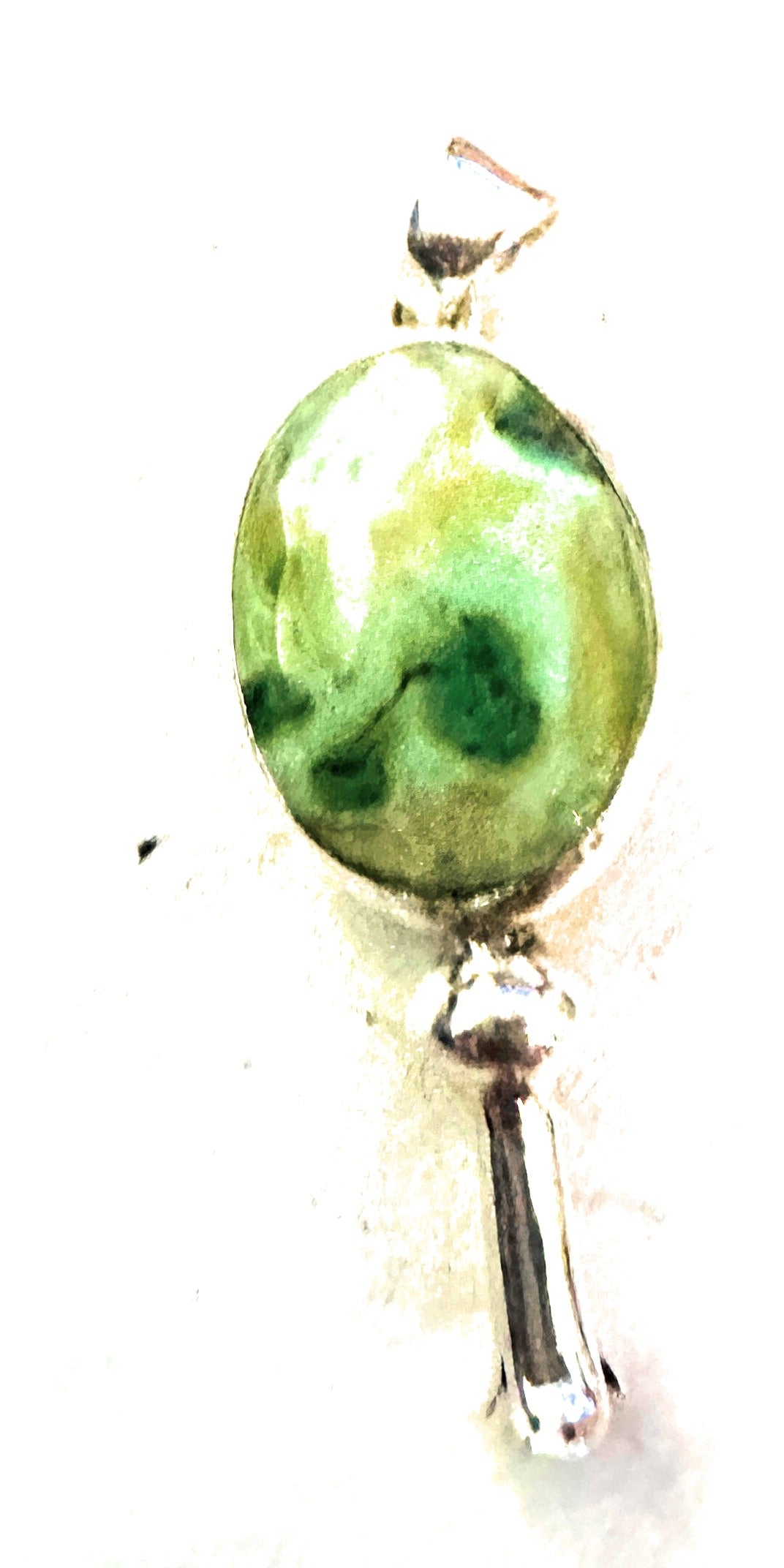 Handcrafted Carico Lake Turquoise & Sterling Silver Blossom Pendant