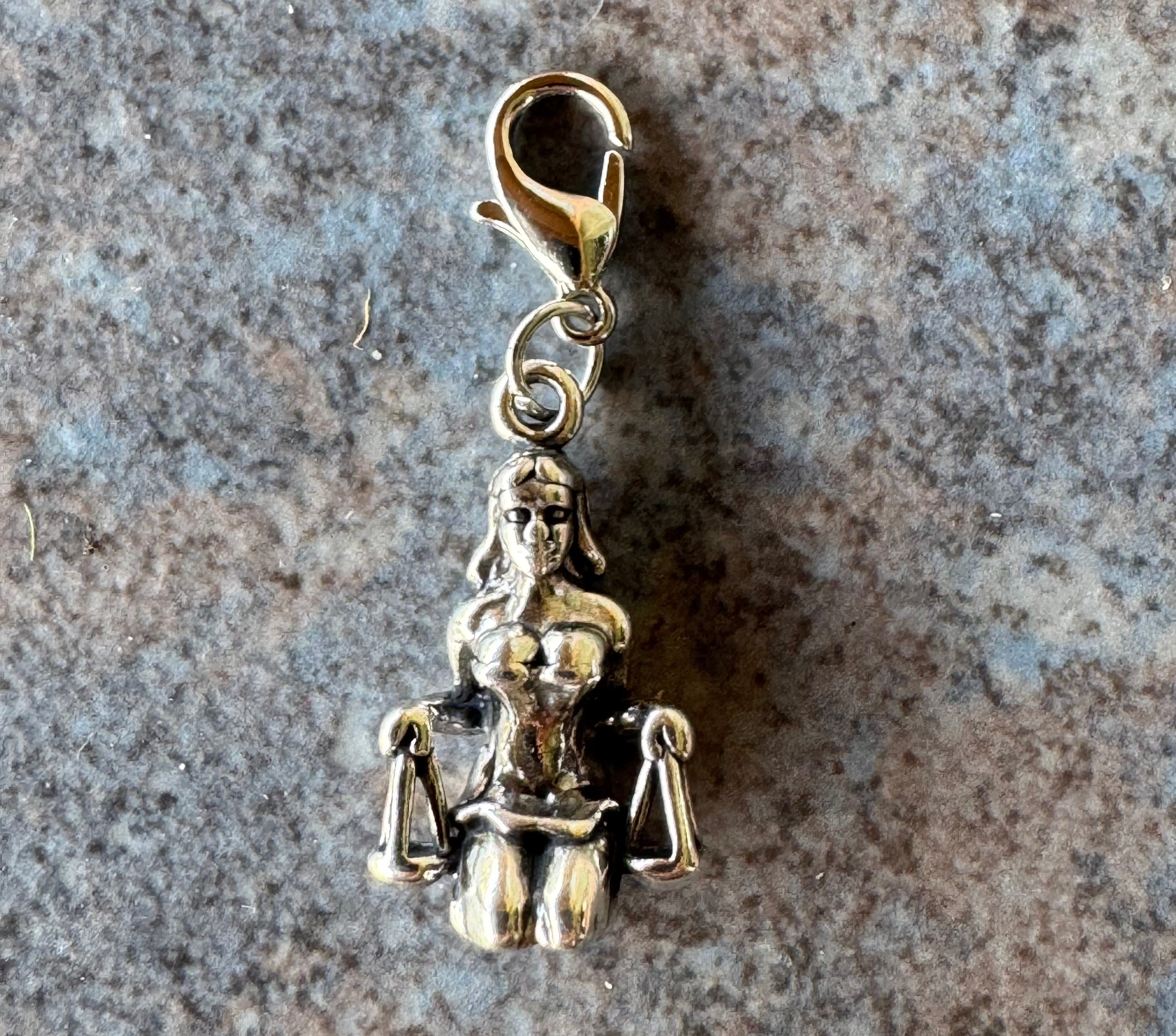 Handcrafted Sterling Silver Libra Charm