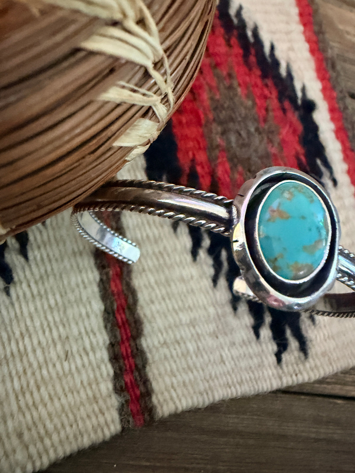 Handcrafted Turquoise & Sterling Silver Cuff Bracelet
