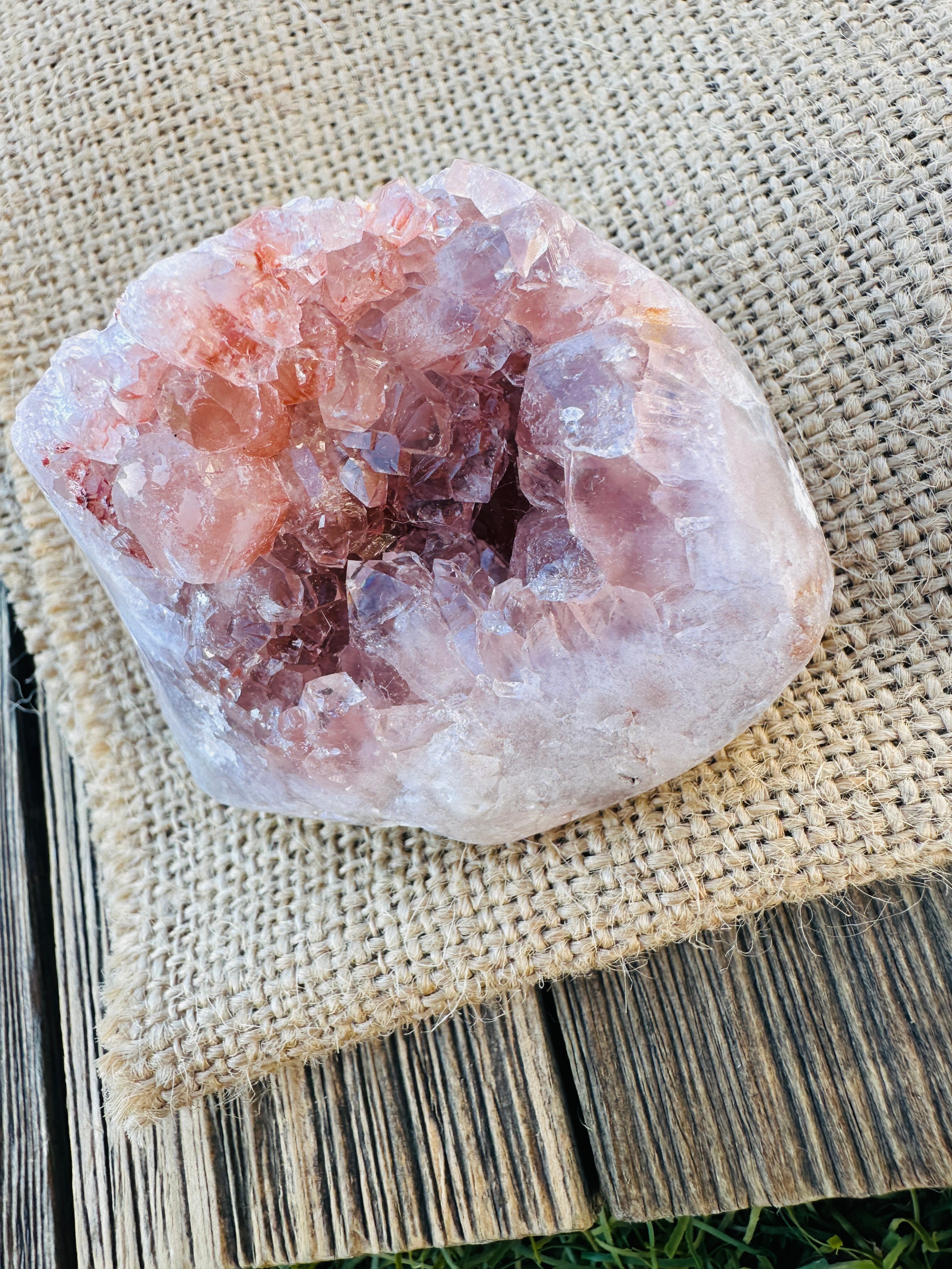 ✨ Nizhoni Crystals ✨ Pink Amethyst Geode Cluster