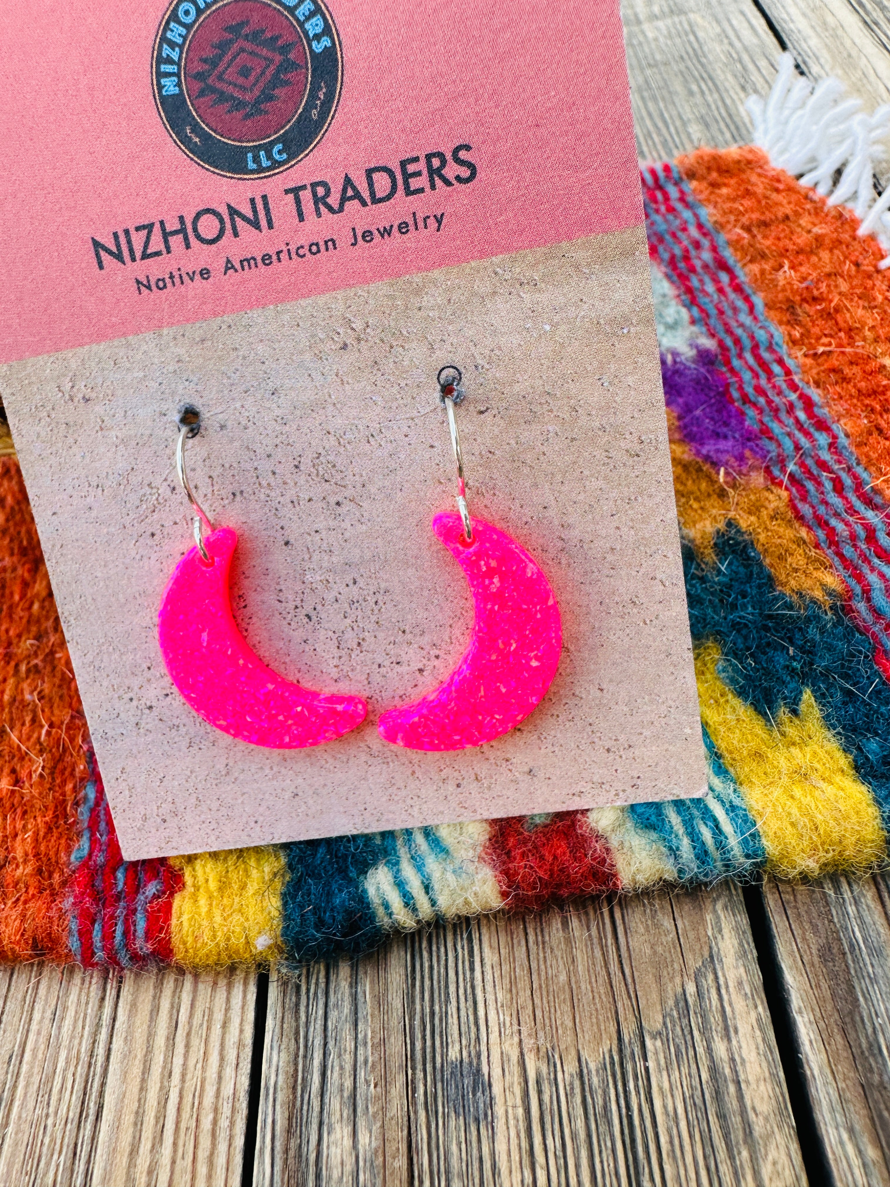 Handcrafted Sterling Silver & Opal Moon Dangle Earrings