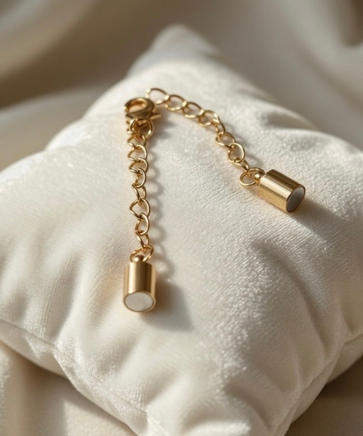Magnetic Necklace Extender- Gold