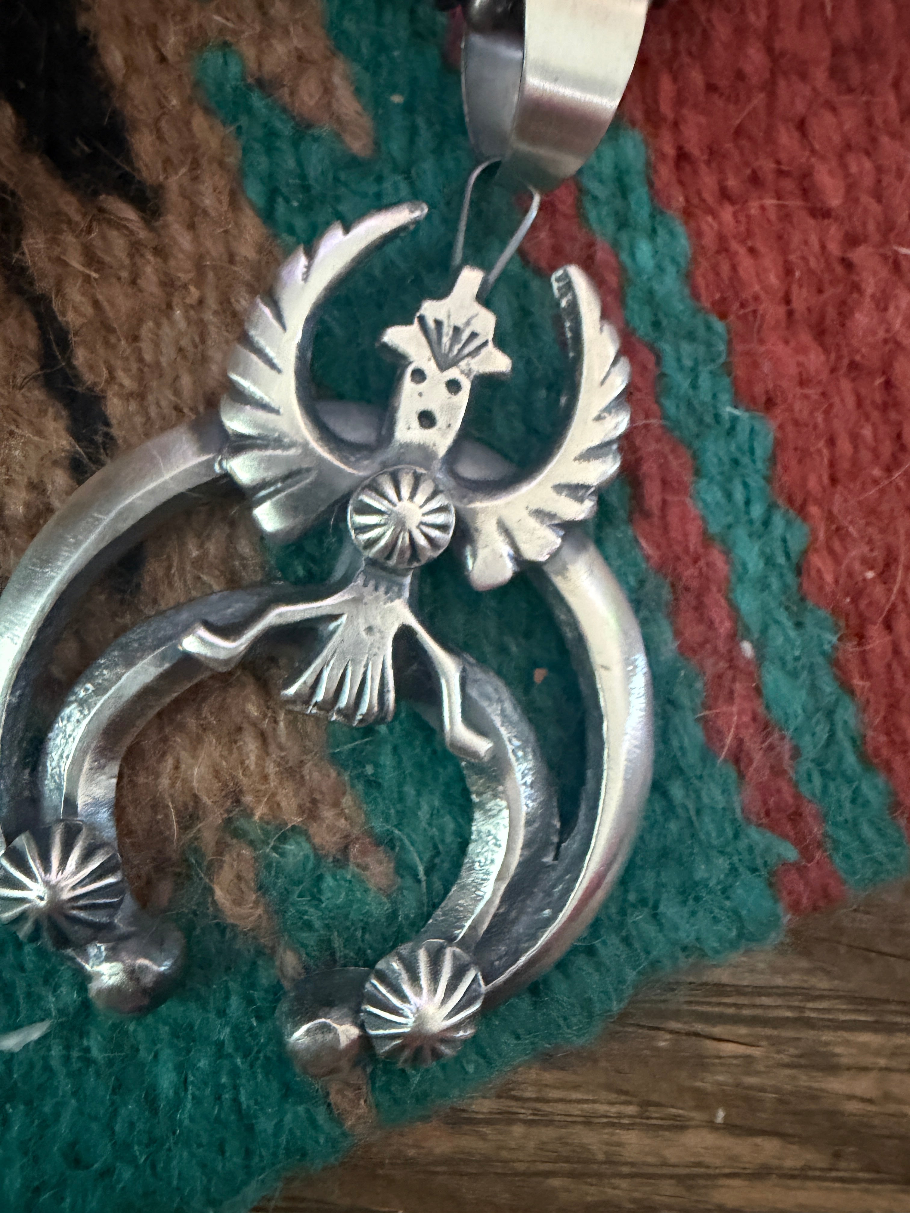 Handcrafted Sterling Silver Knifewing Naja Pendant by Chimney Butte