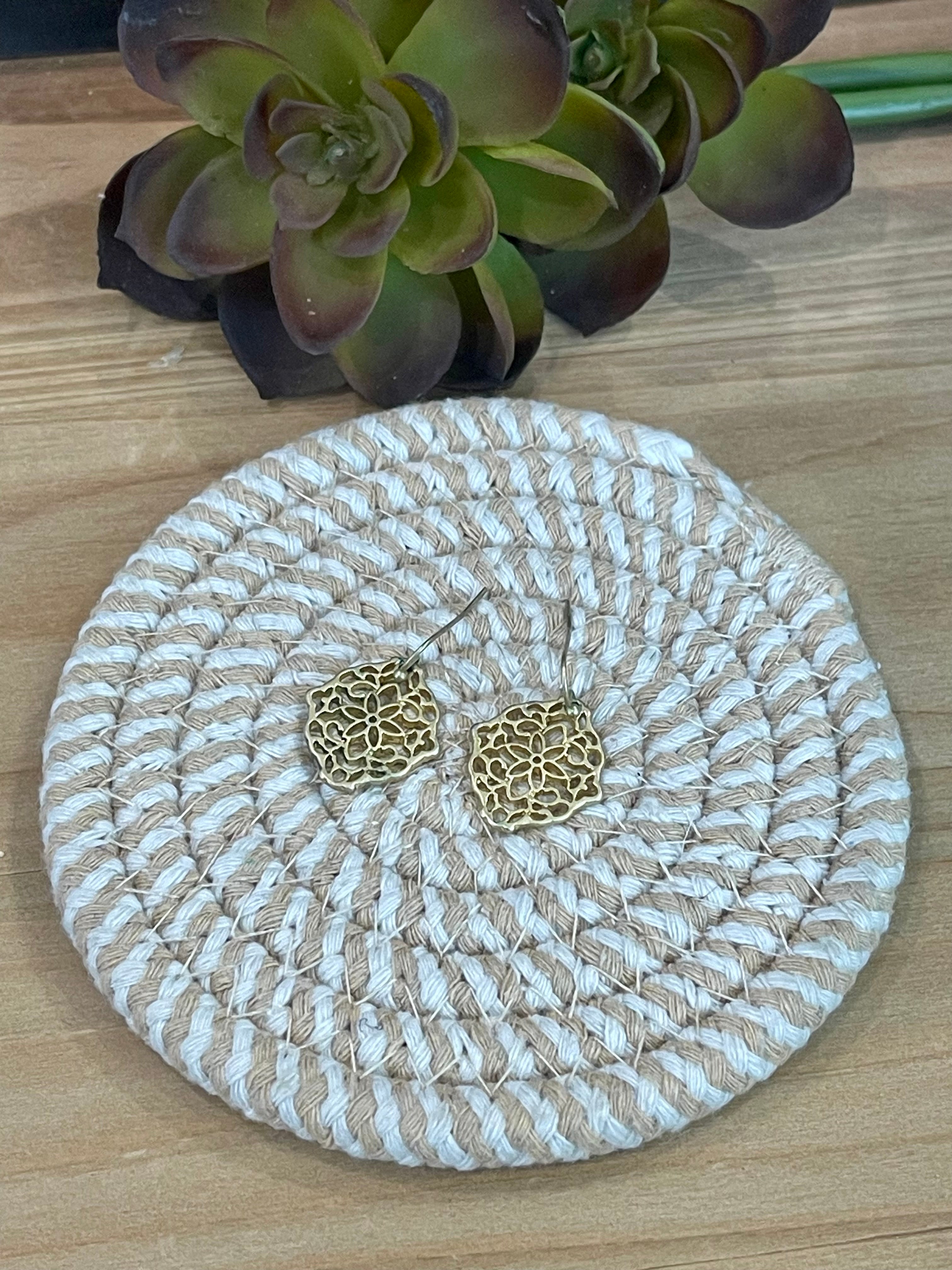 The Bijoux Vault Vintage Gold Plated Dangle Earrings