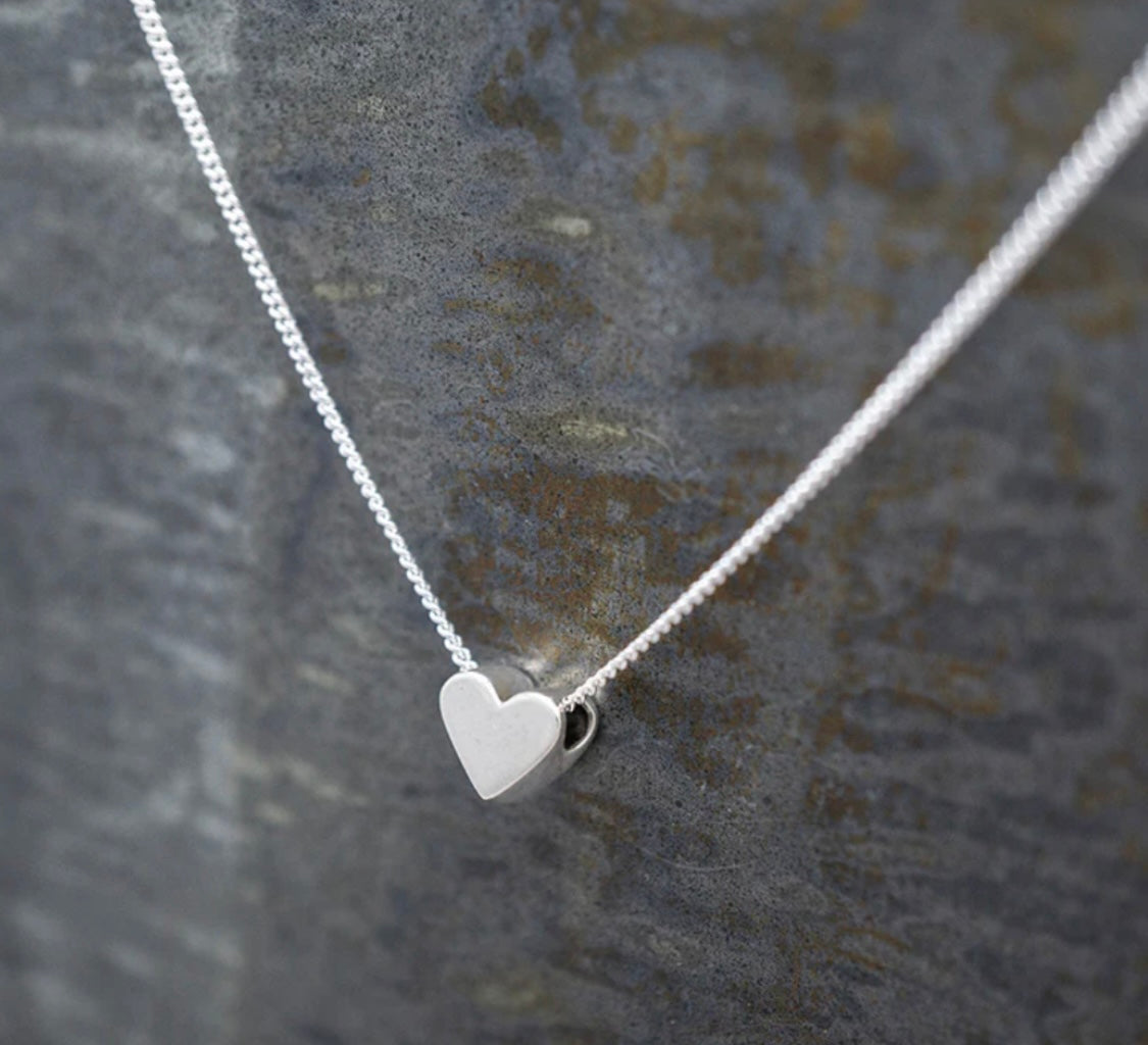 Tiny Heart Sterling Silver Necklace