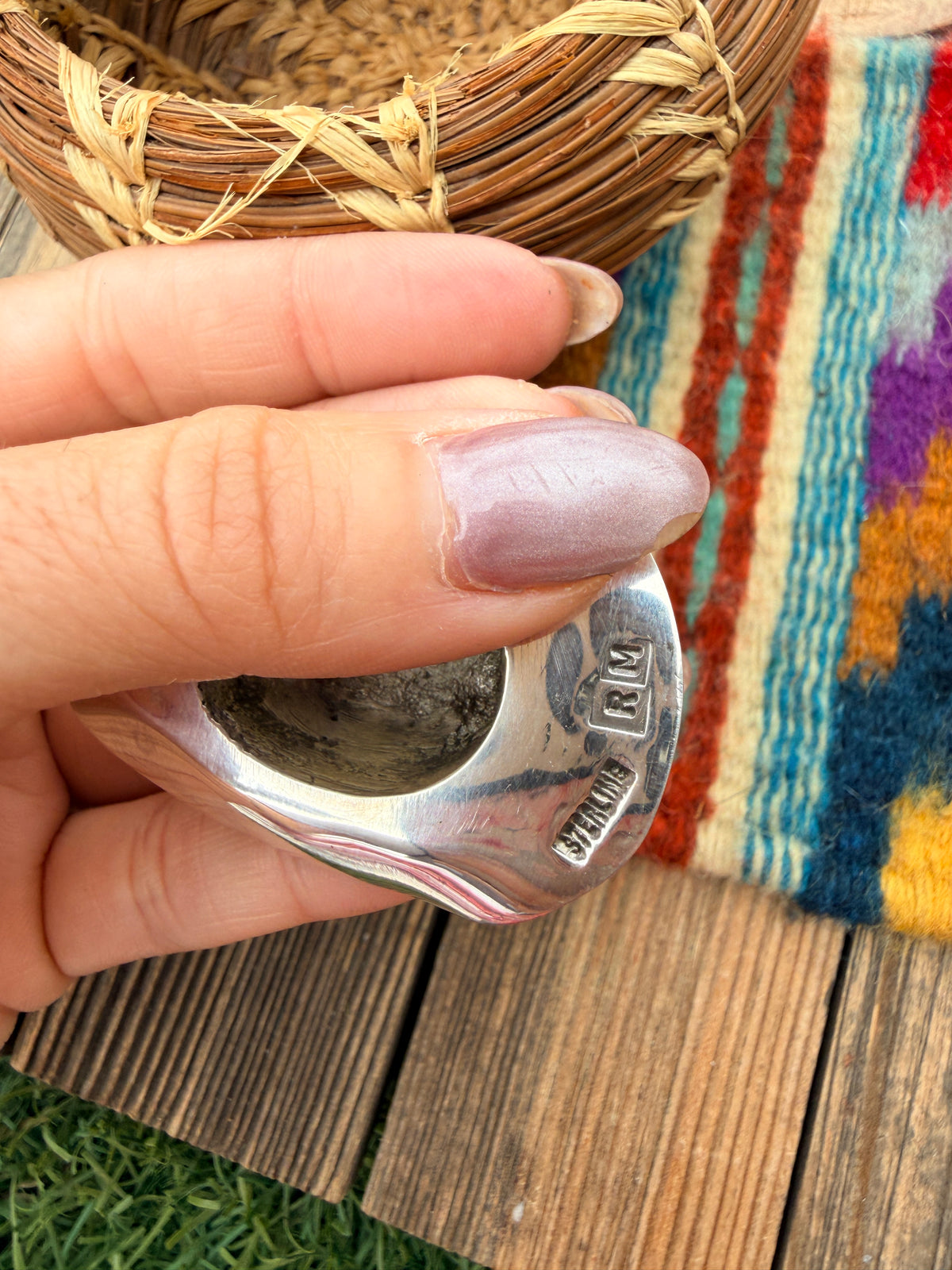 Handcrafted Turquoise & Sterling Silver Cowboy Hat Pendant