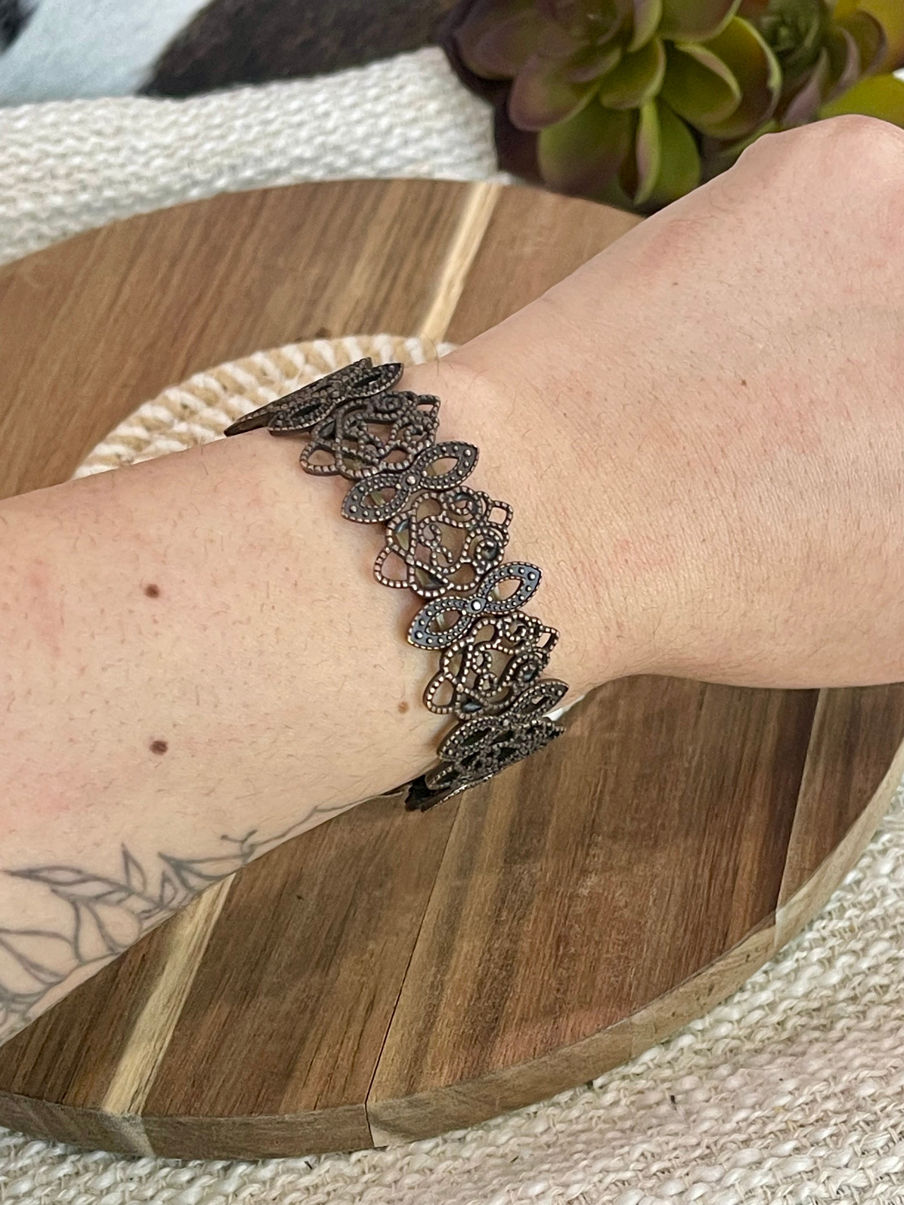Vintage Handmade Copper Stretch Bracelet