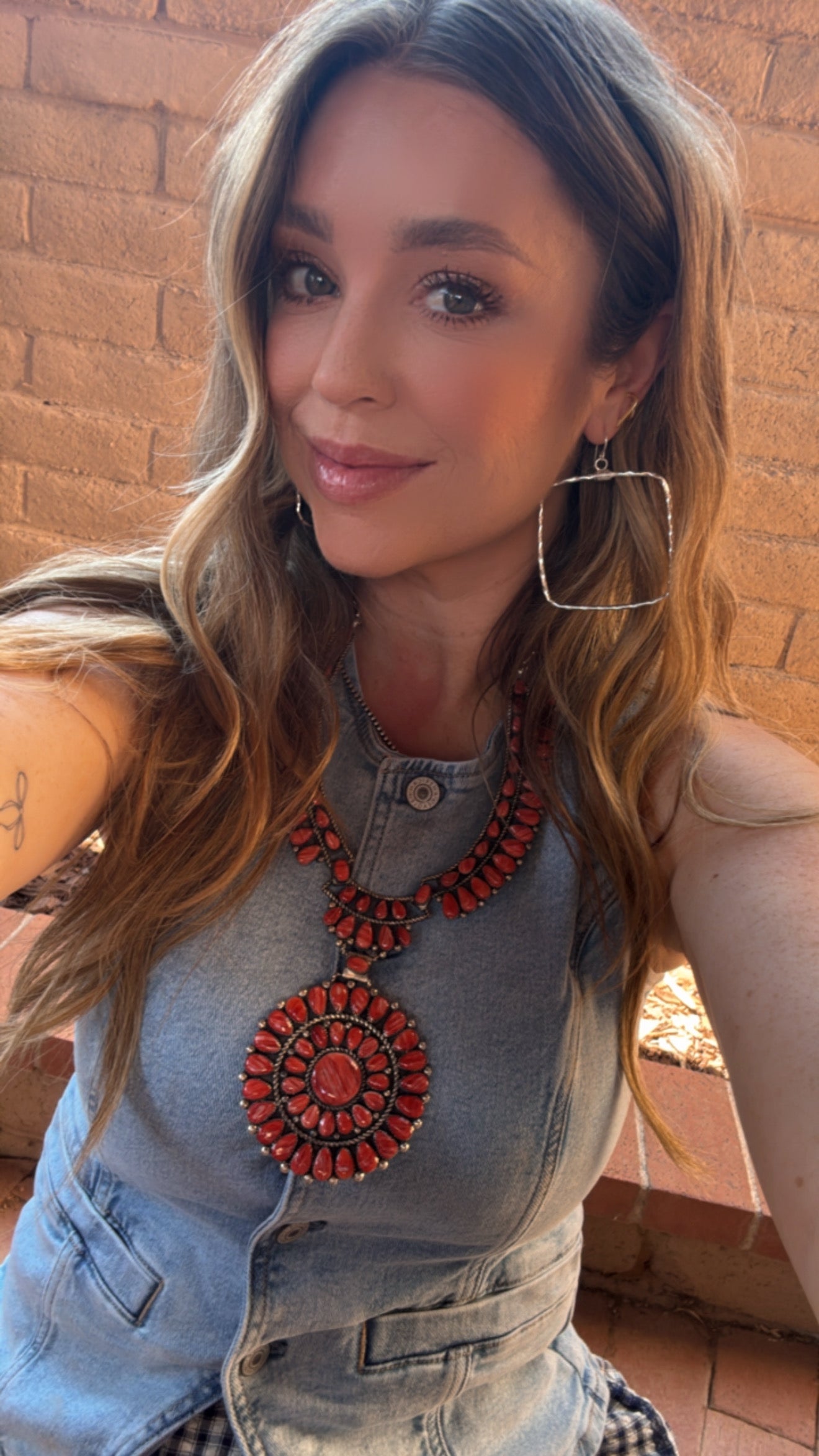 Handmade Sterling Silver Square Hoop Earrings