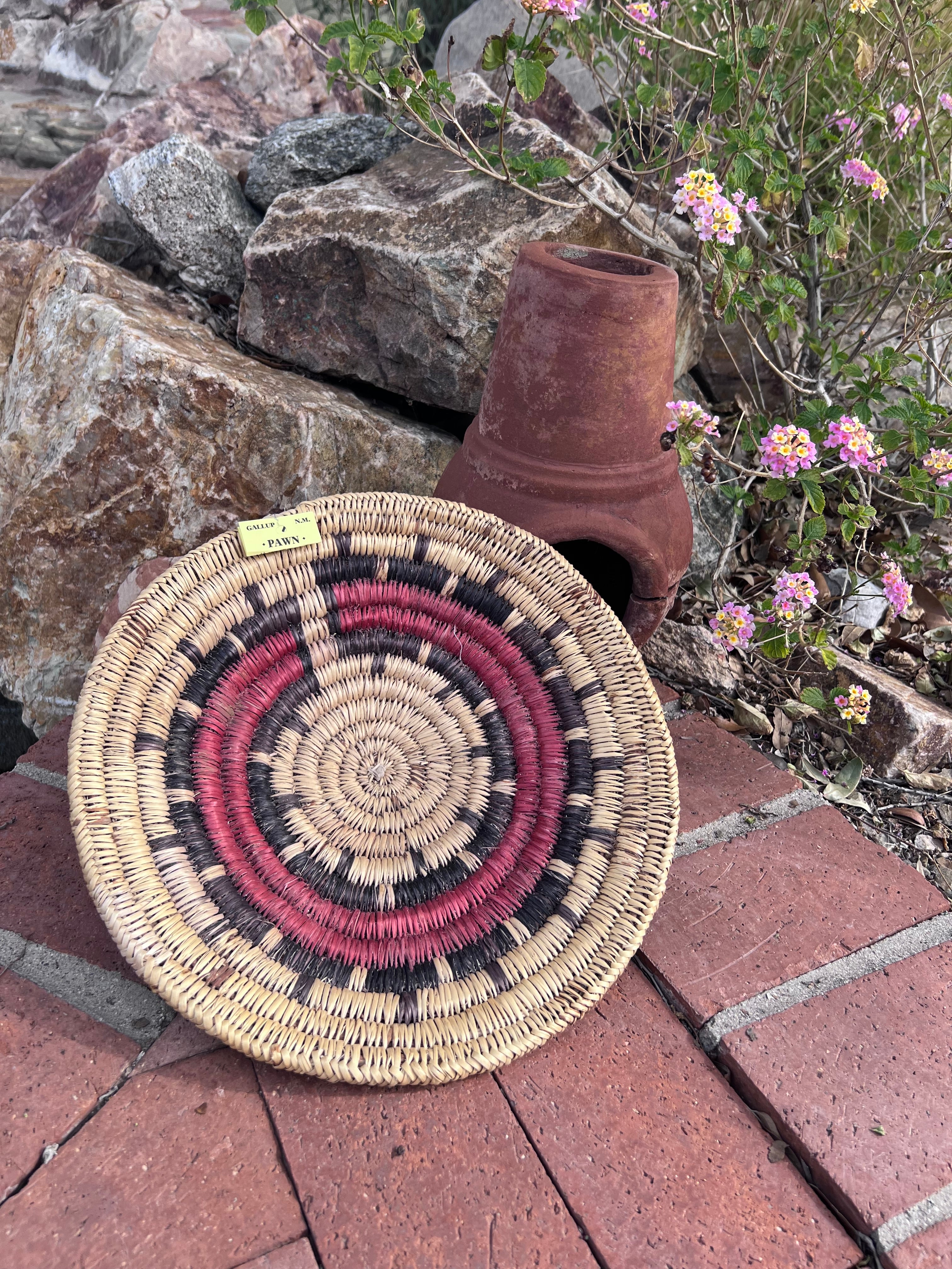 Old Pawn Handcrafted Woven Basket #14