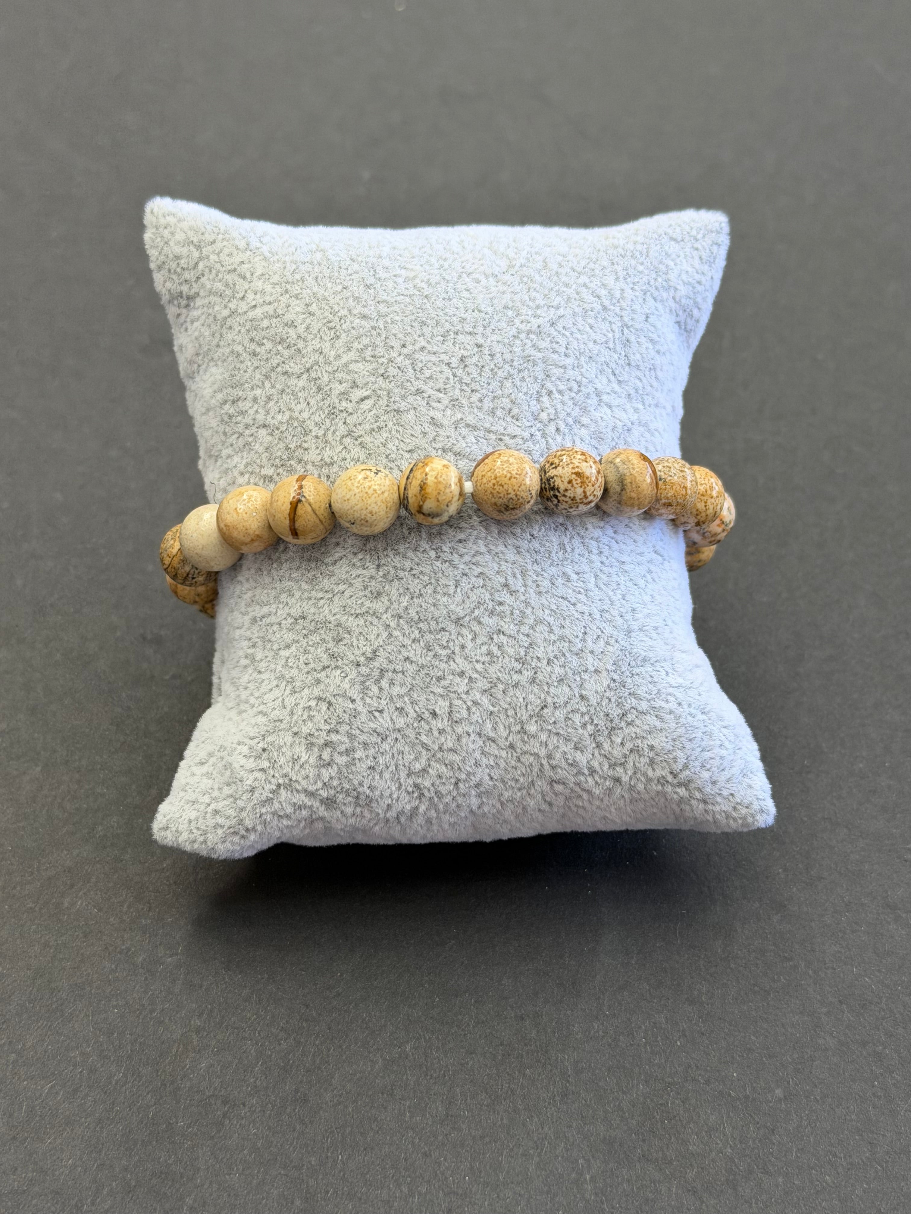 Picture Jasper 8mm Stretch Bracelet