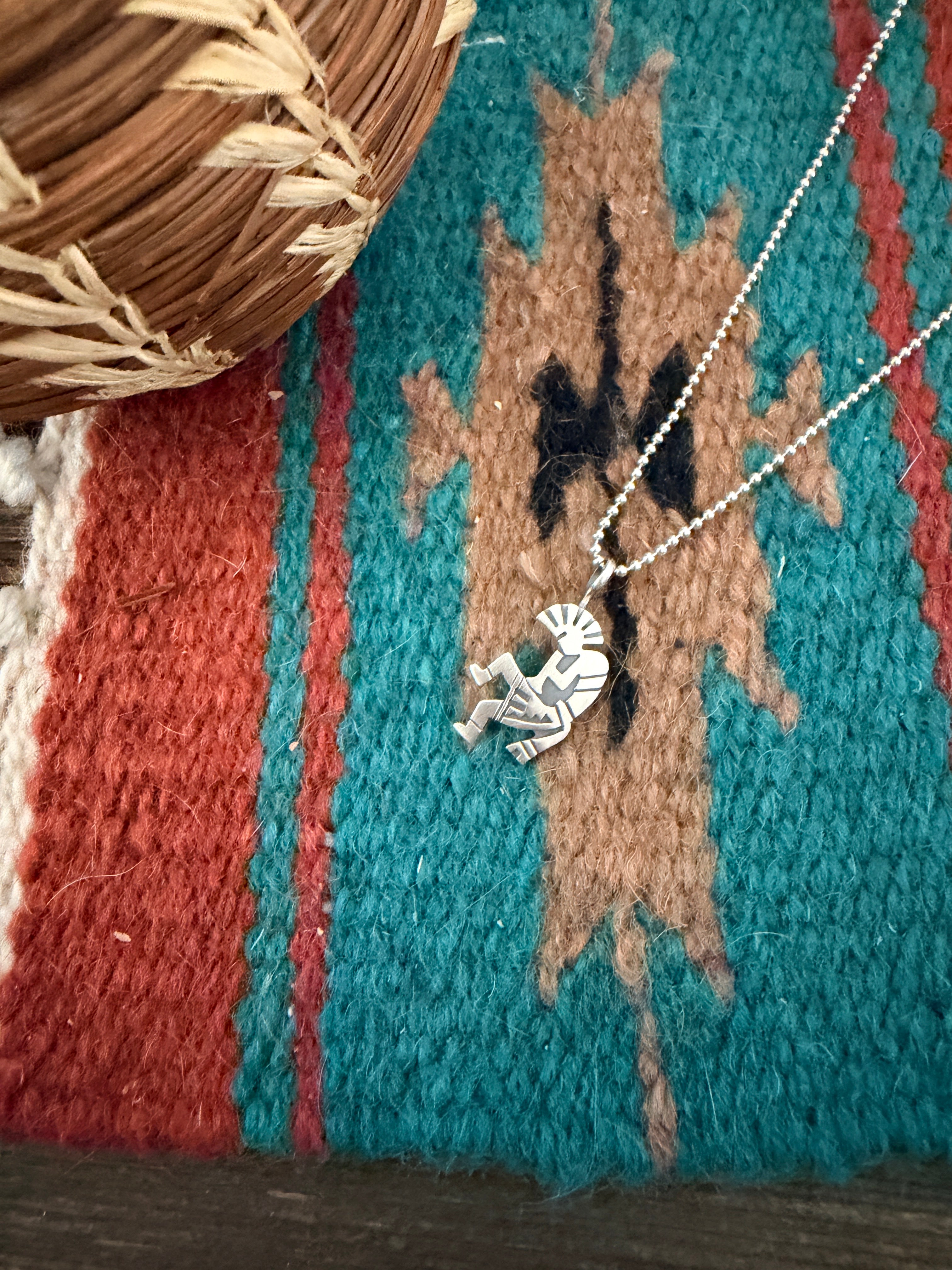 Handcrafted Sterling Silver Kokopelli Pendant