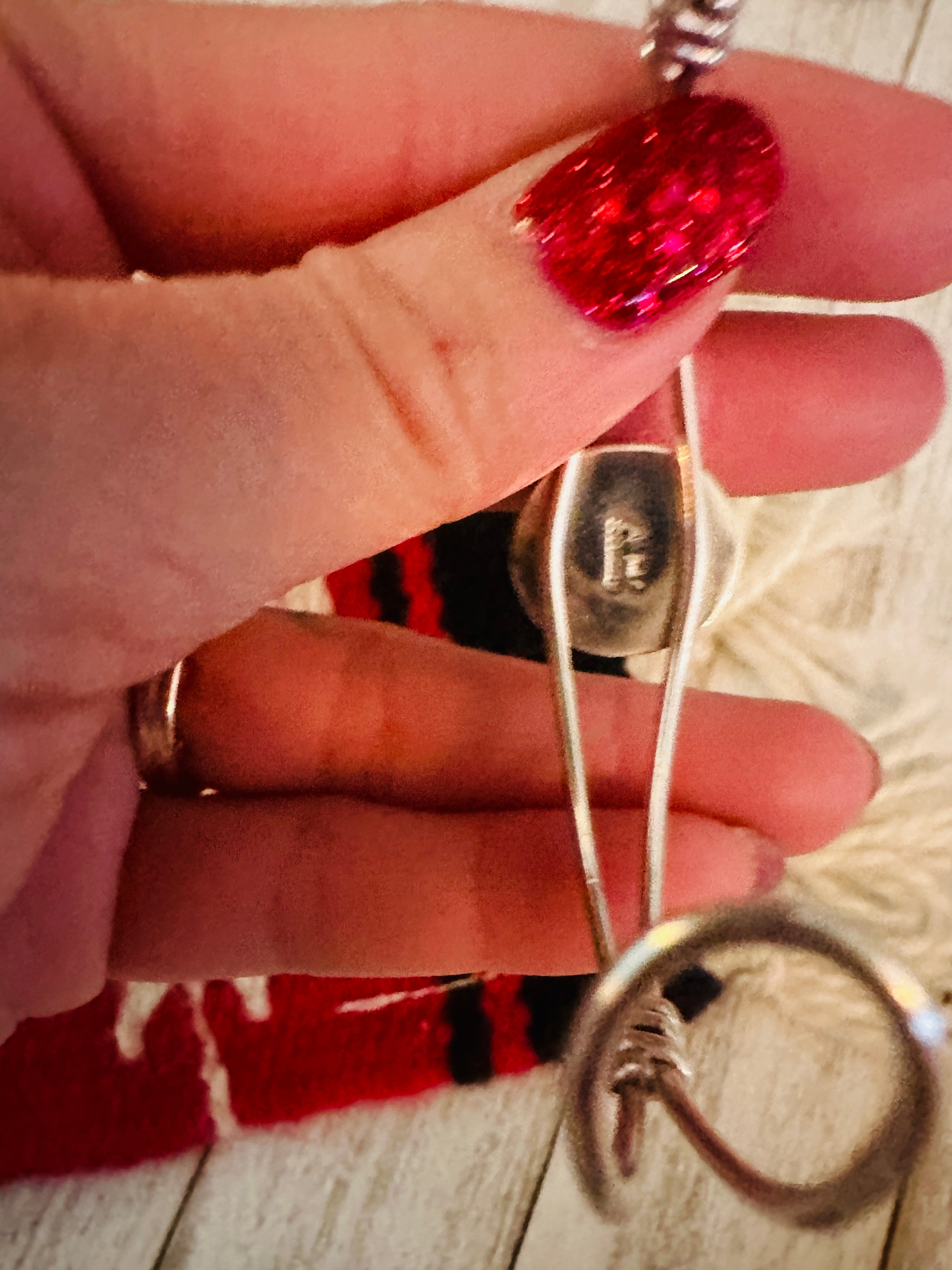 Handcrafted Sterling Silver & Orange Spiny Oyster Cuff Bracelet