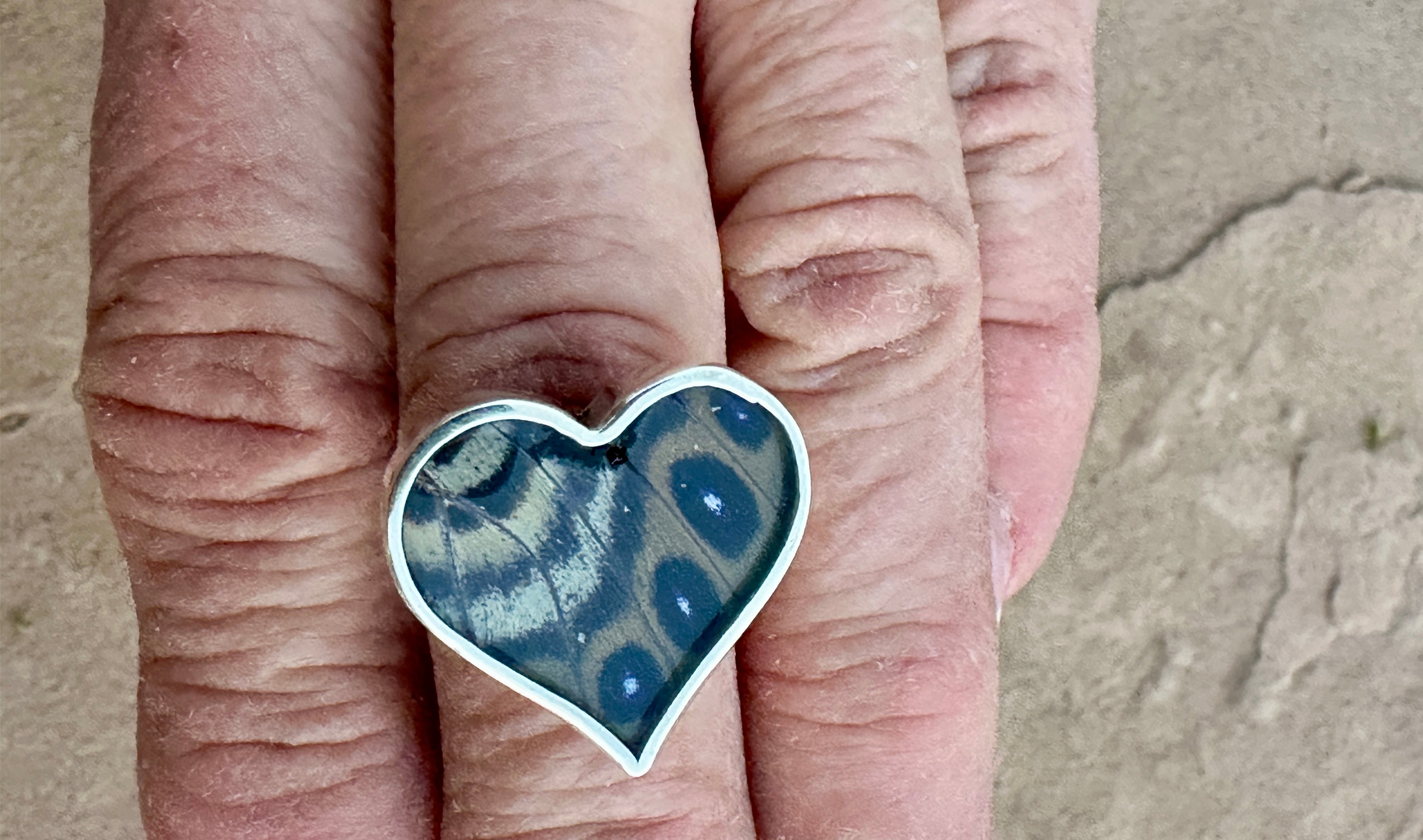 Mythical Butterfly Adjustable Sterling Silver Ring