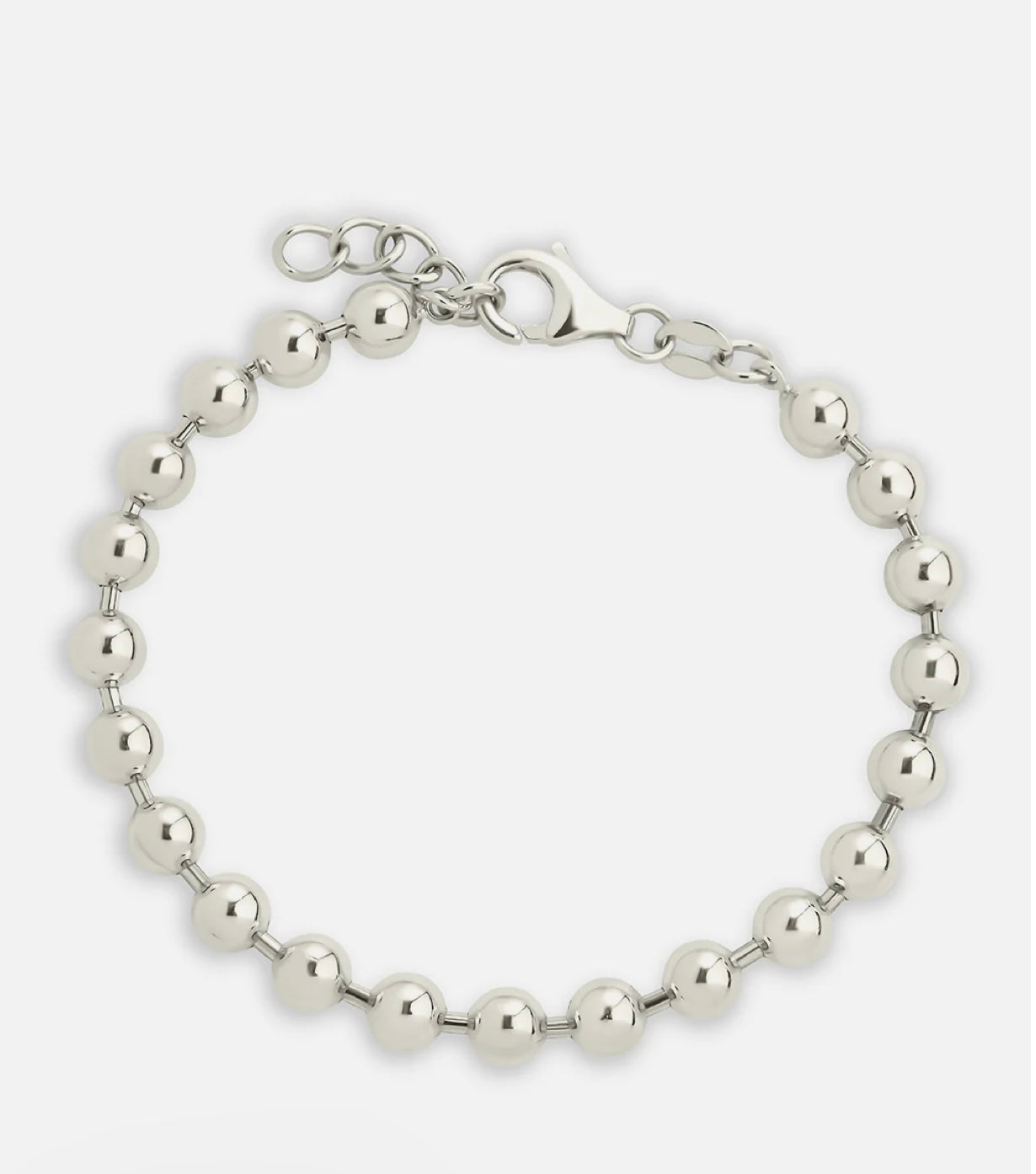 Sterling Silver Beaded Preston Bracelet