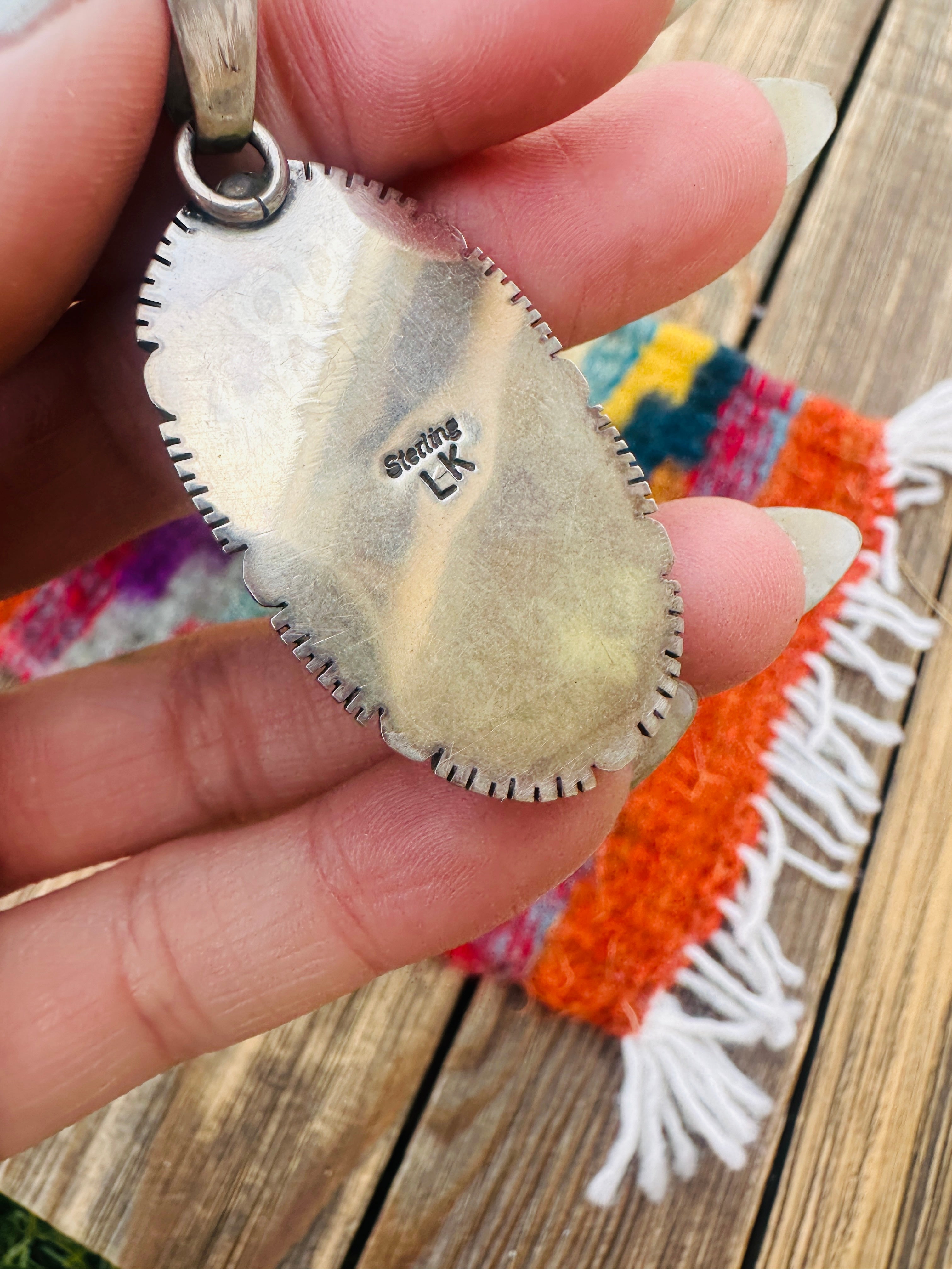 Handcrafted Sterling Silver & Variscite Pendant