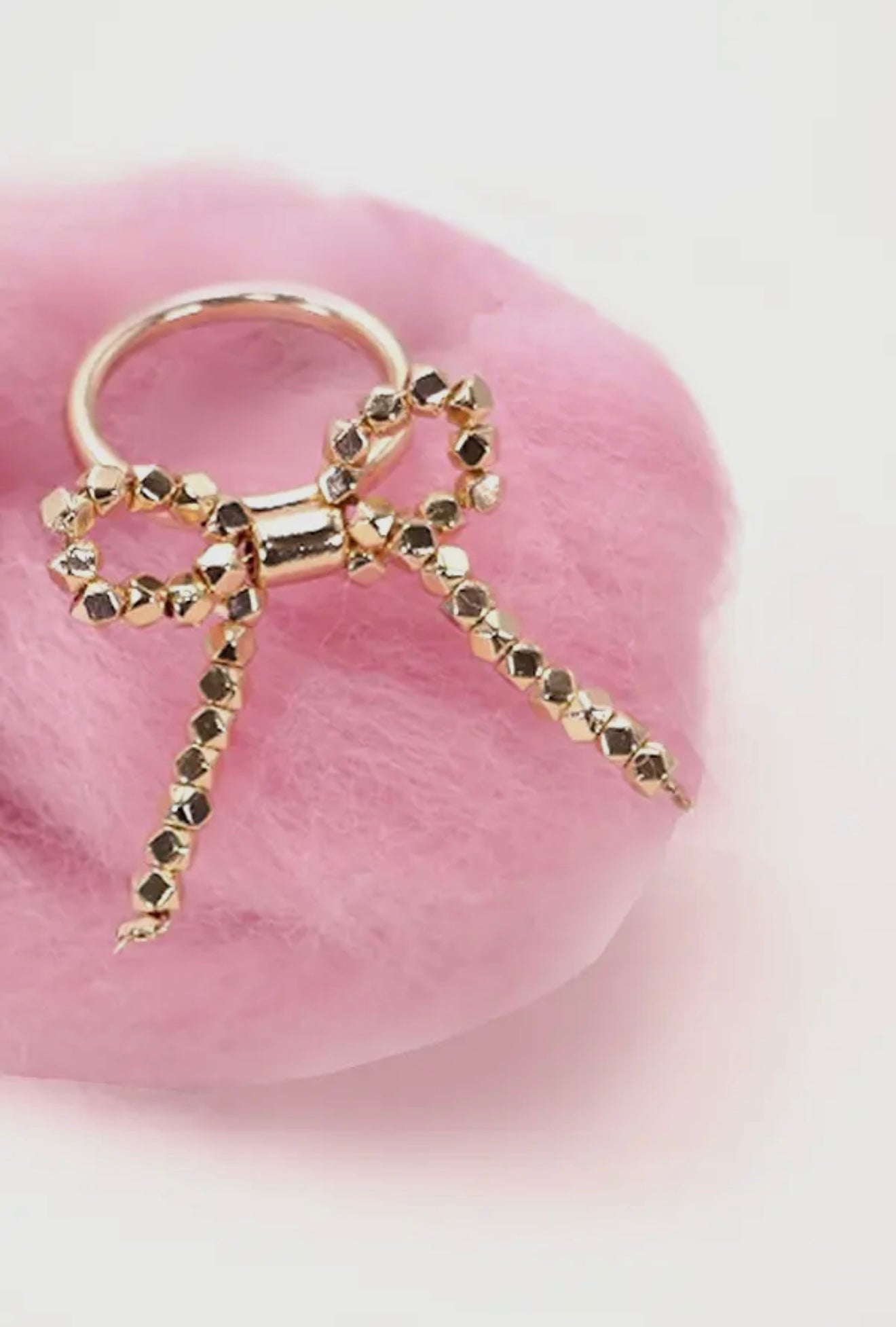 “The Golden Collection” THE BOW Handmade Gold Plated Ring Size 6.5