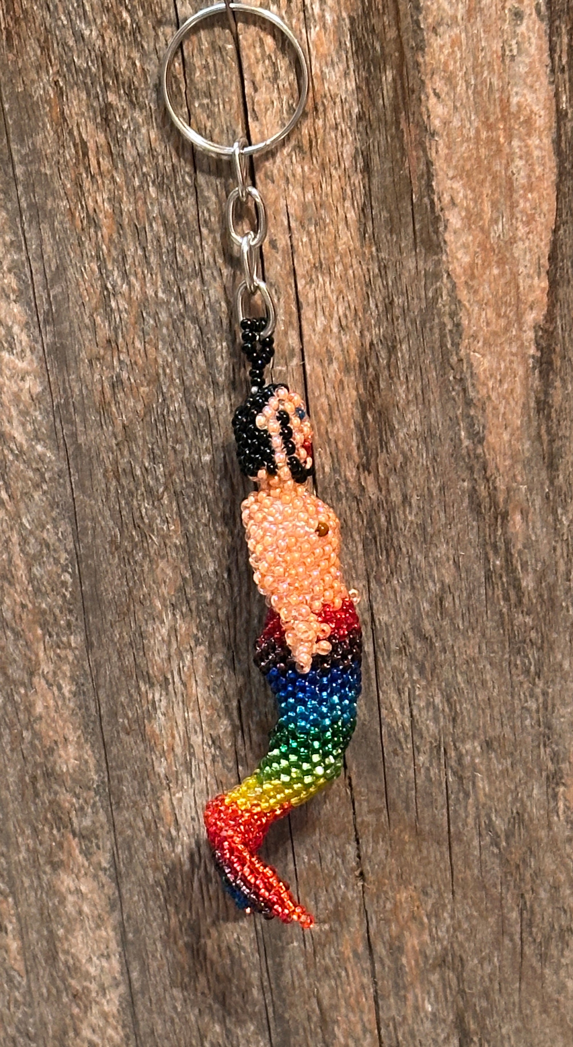 Handmade Beaded Merman Keychain