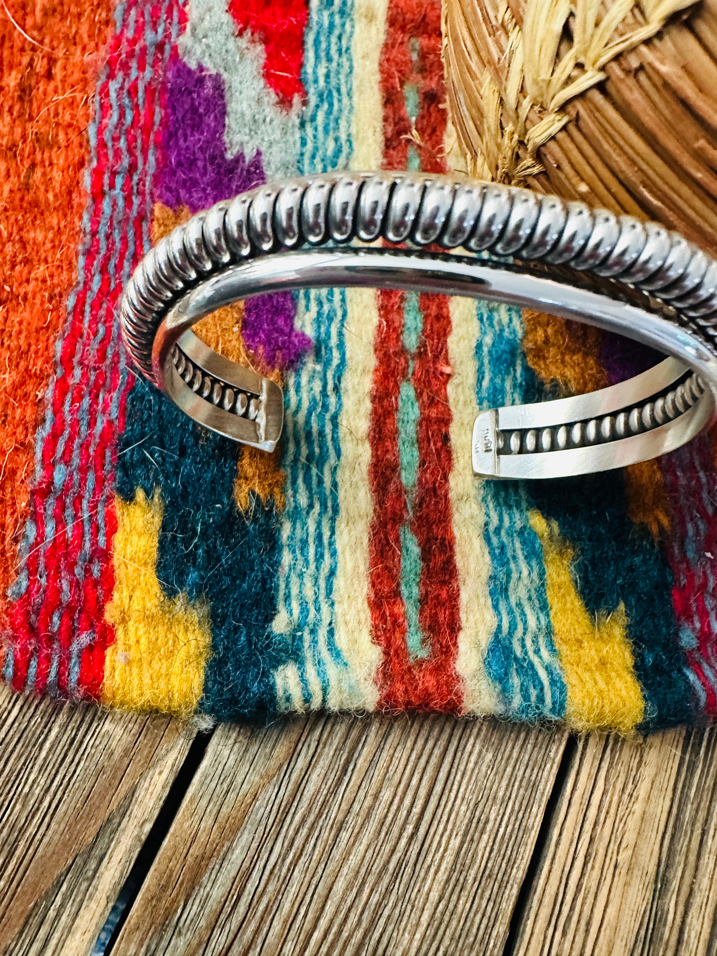 Handcrafted Rolled Sterling Silver Cuff Bracelet