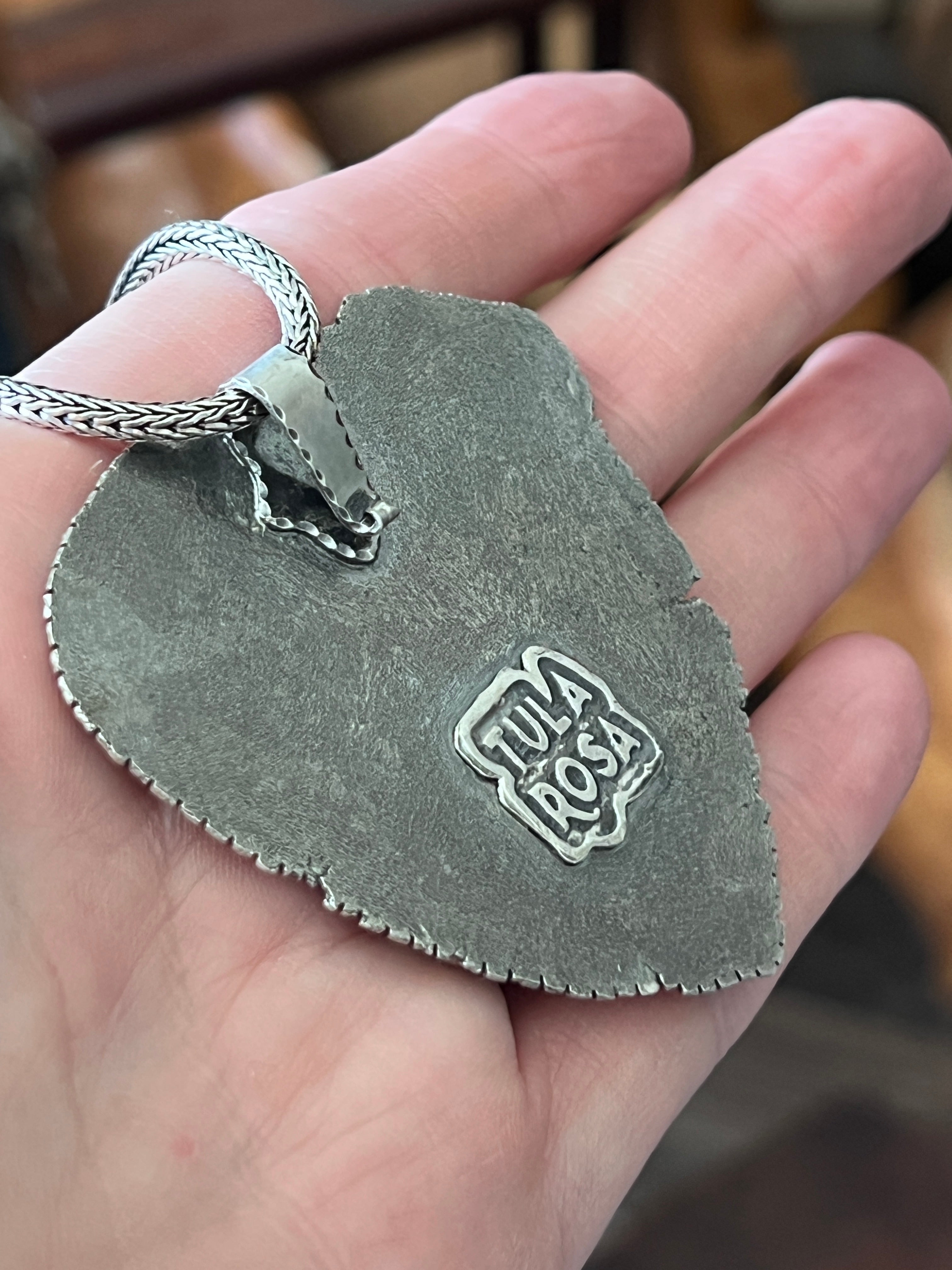 Tularosa Sterling Silver & Kingman Turquoise Celestial Rabbit Necklace