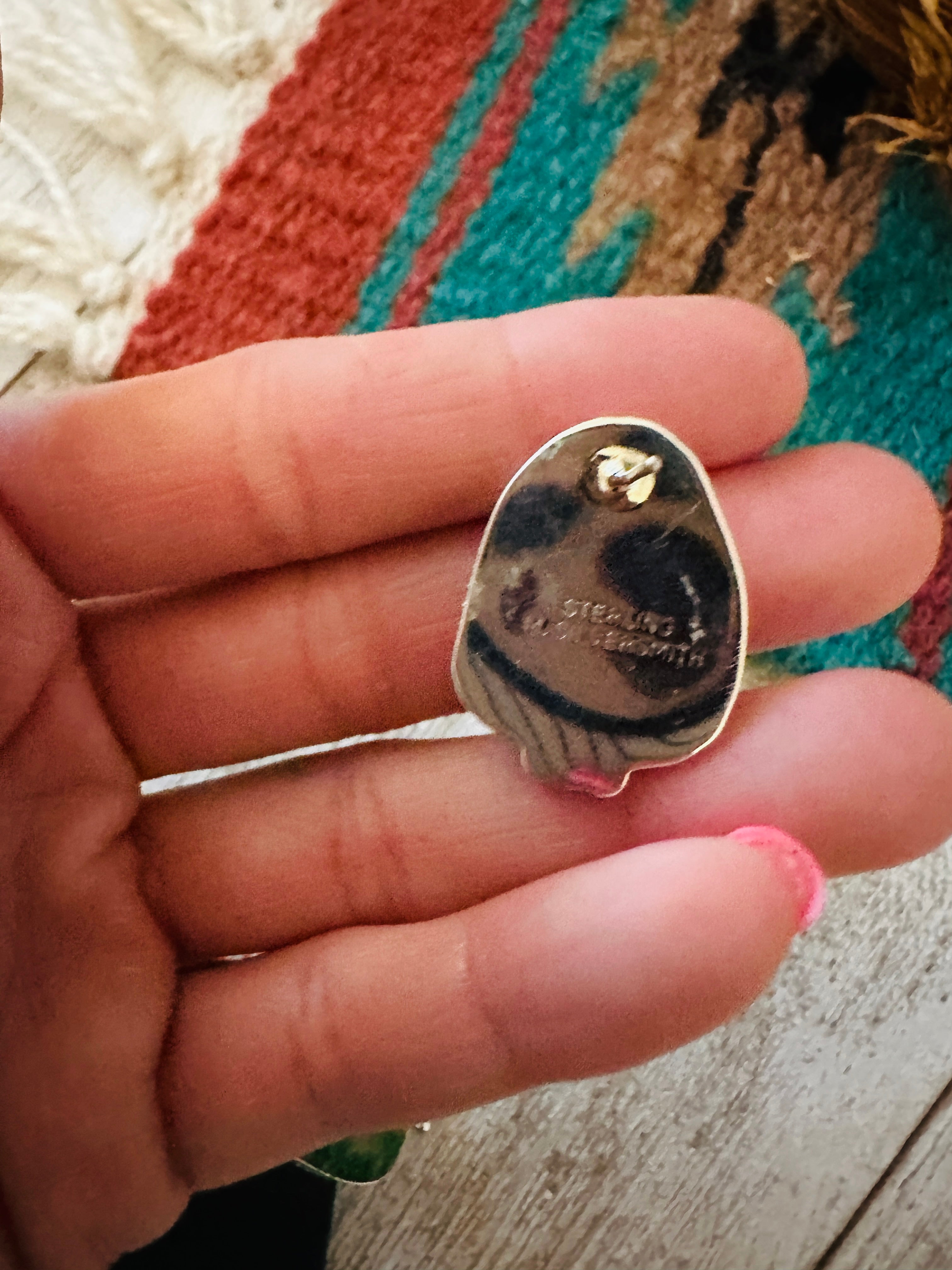 Navajo Turquoise & Sterling Silver Post Earrings