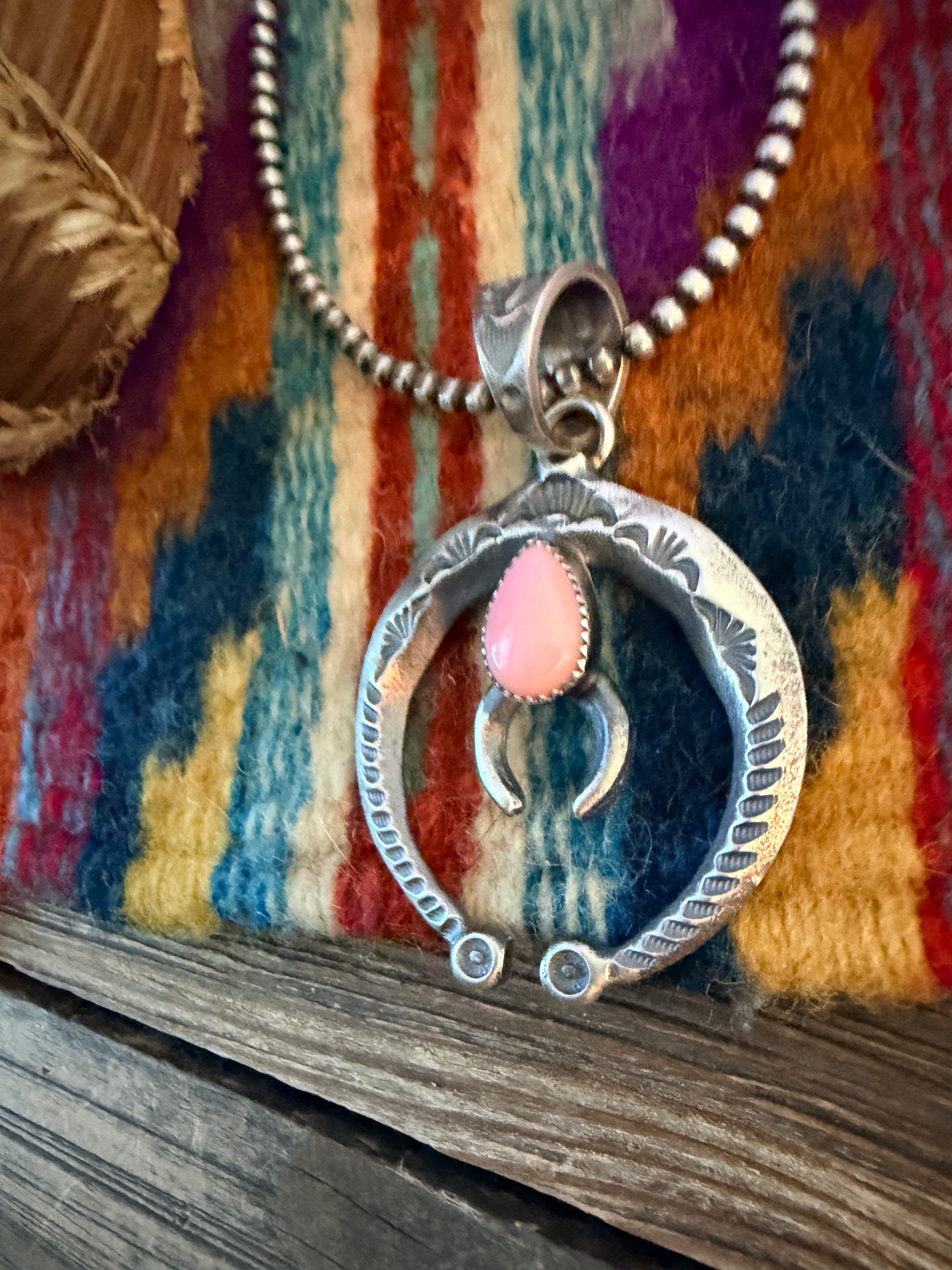 Handcrafted Sterling Silver & Queen Pink Naja Pendant by Kevin Billah