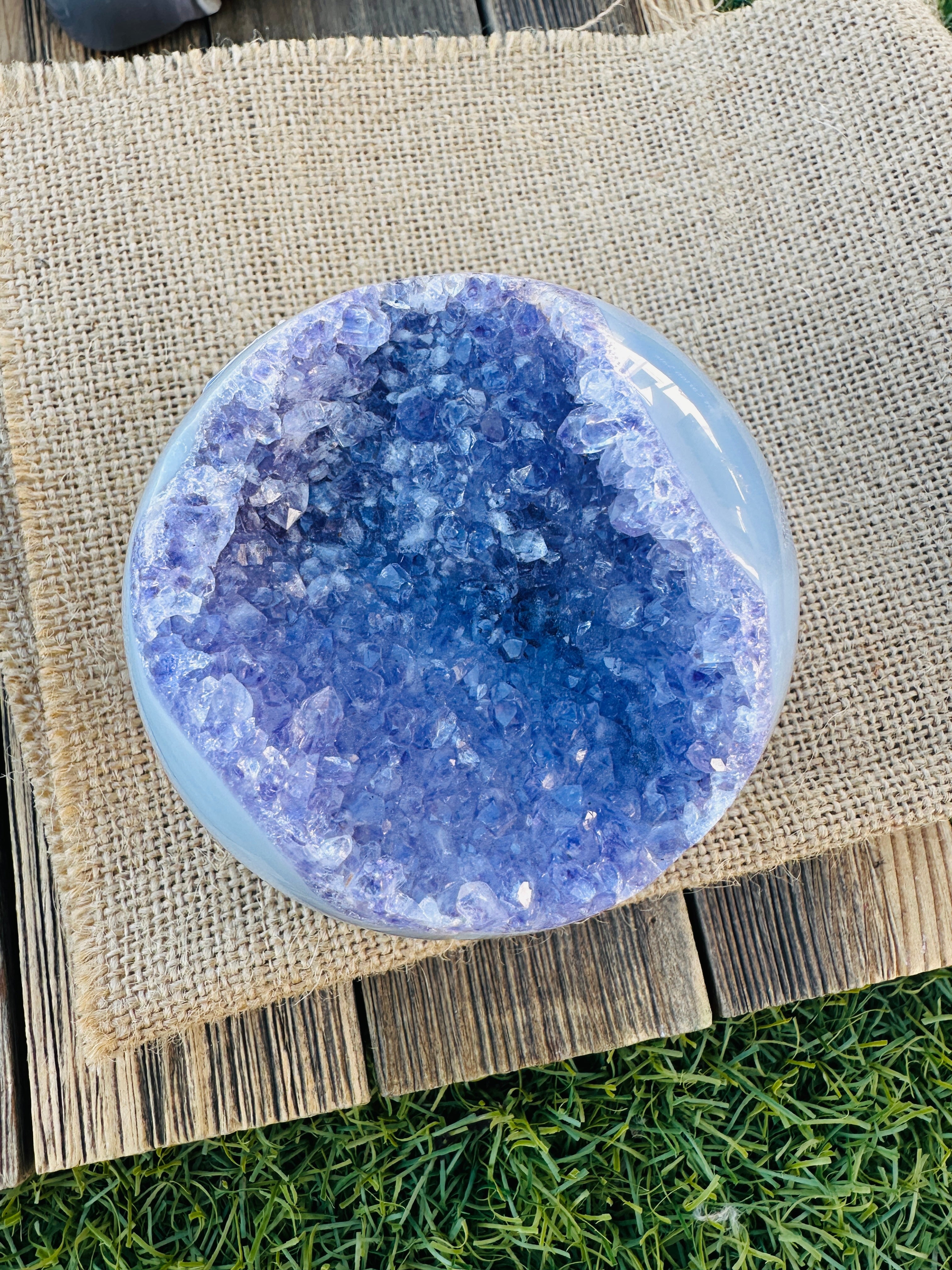✨ Nizhoni Crystals ✨ Purple Amethyst Geode Sphere