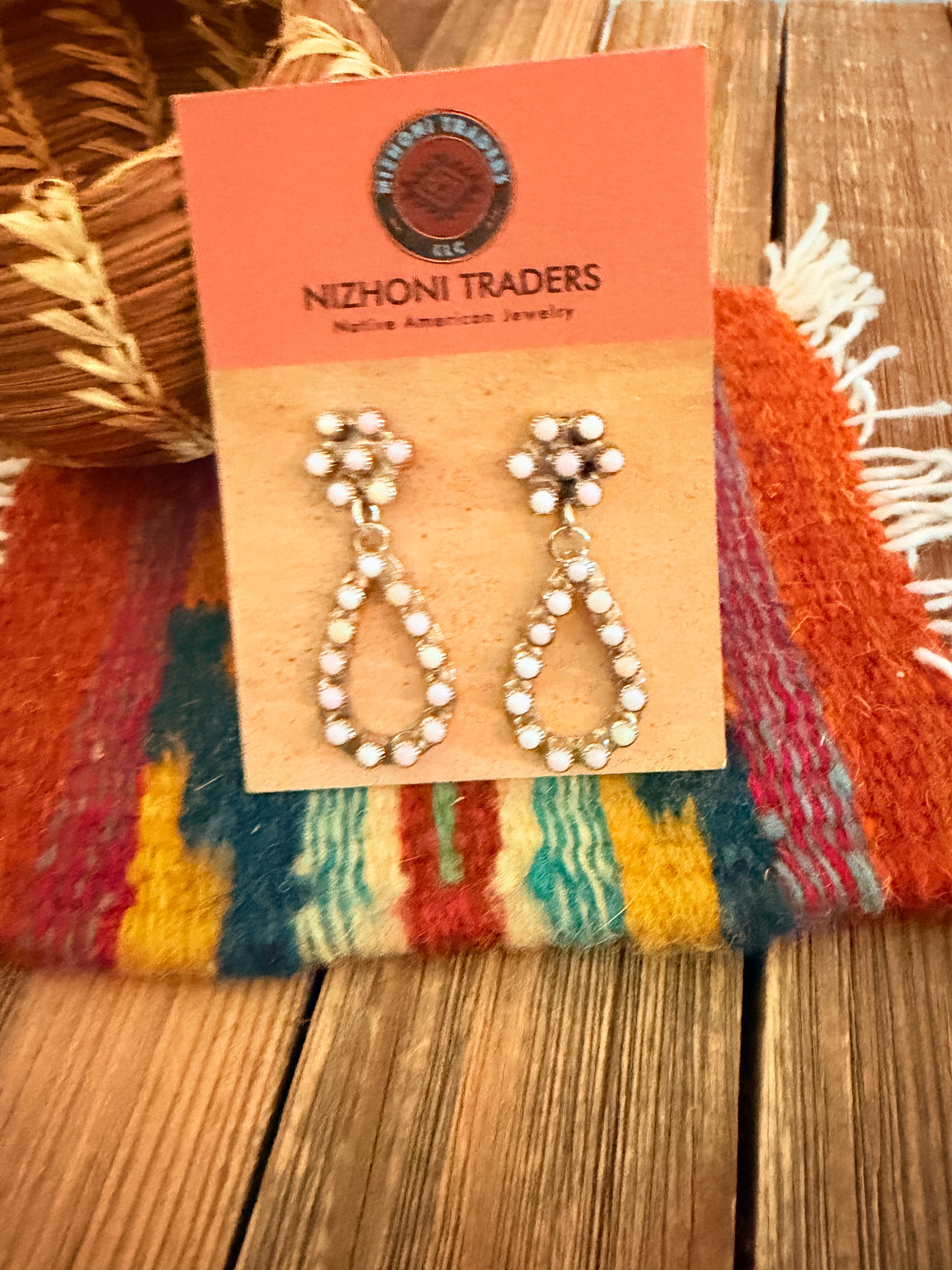 Handcrafted Queen Pink Conch & Sterling Silver Dangle Earrings