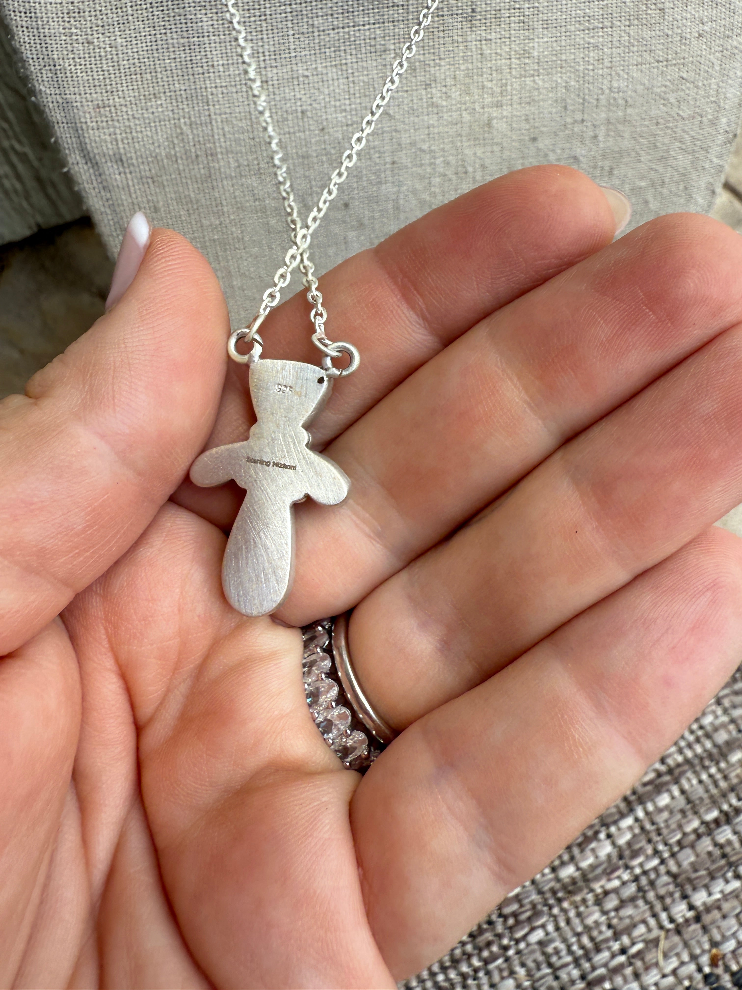 Beautiful Handmade Sterling Silver & Palomino Turquoise Necklace